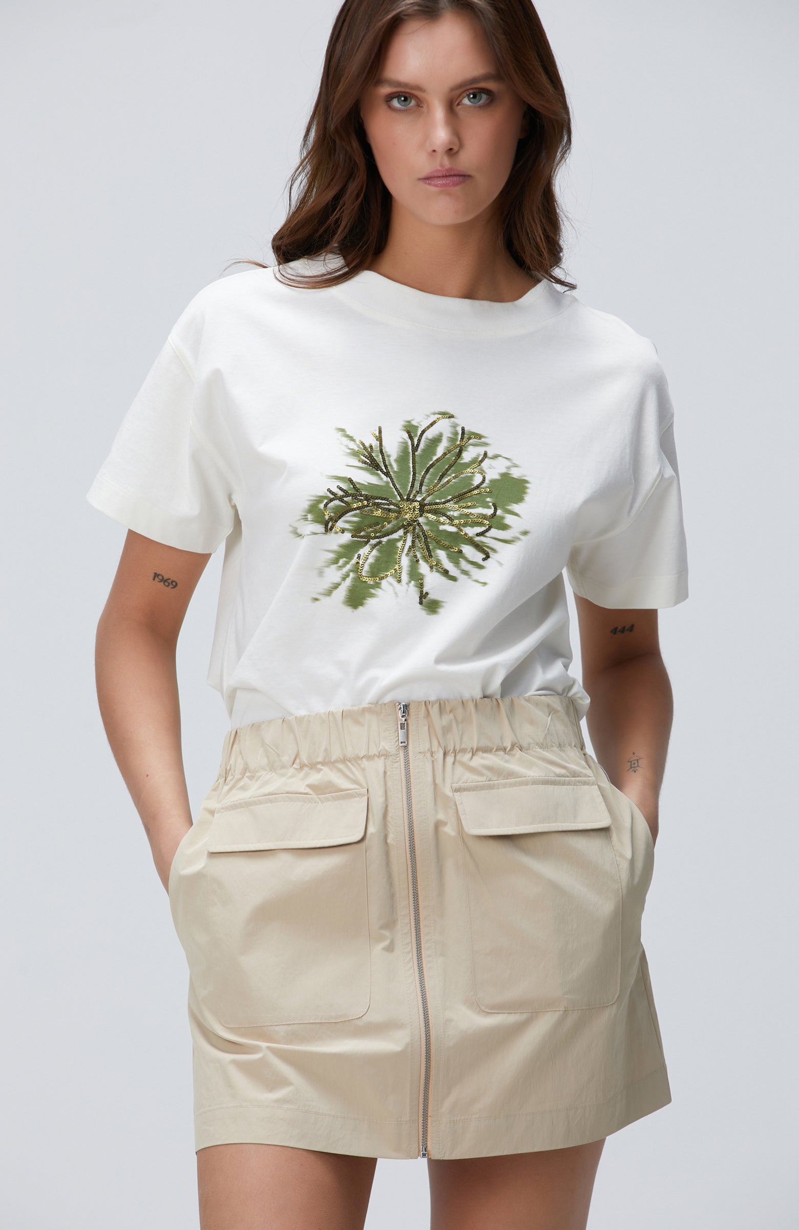 WOMEN'S N-Tech Off-White T-shirt