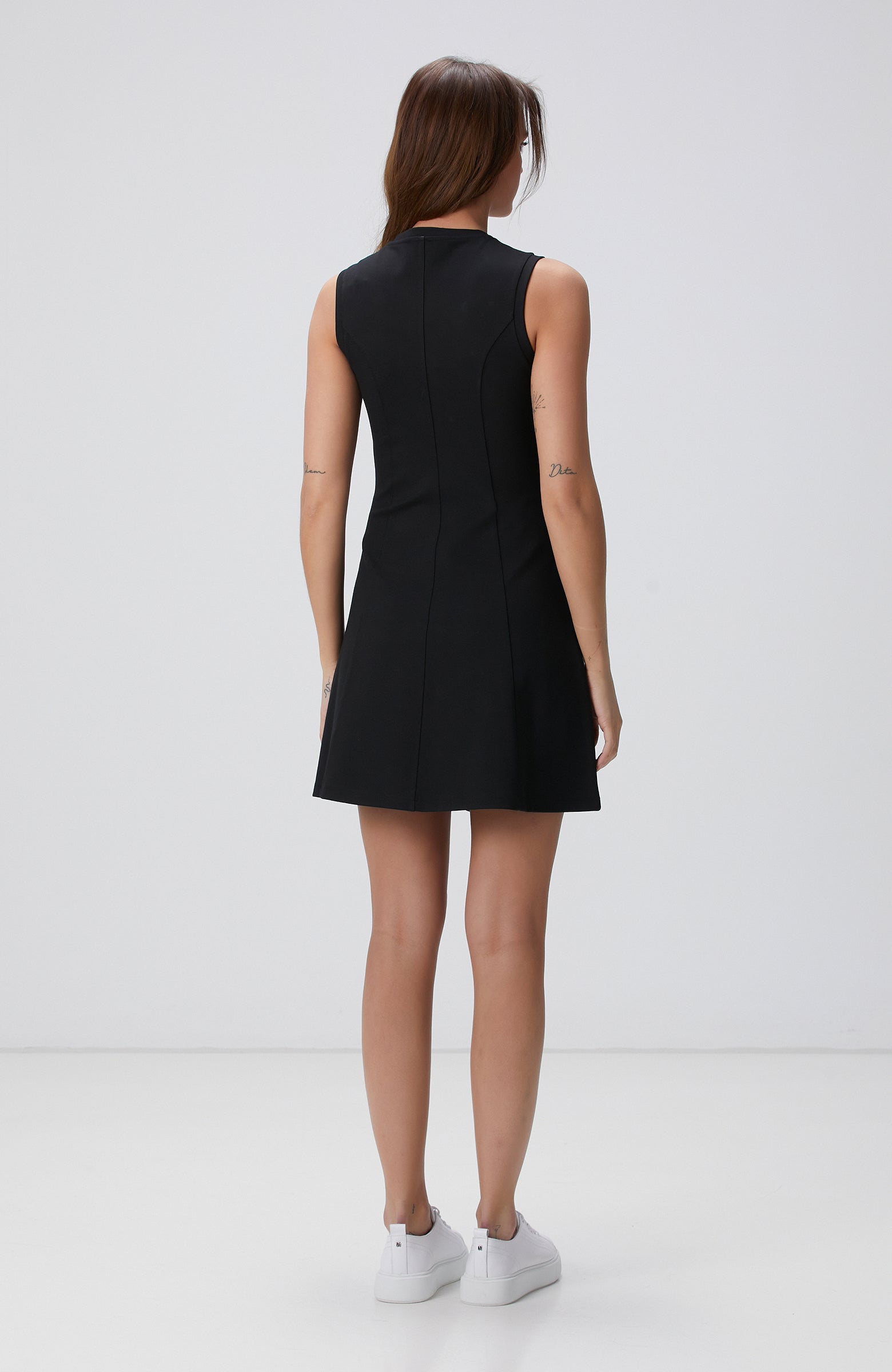 WOMEN'S N-Tech Black Mini Knitted Dress