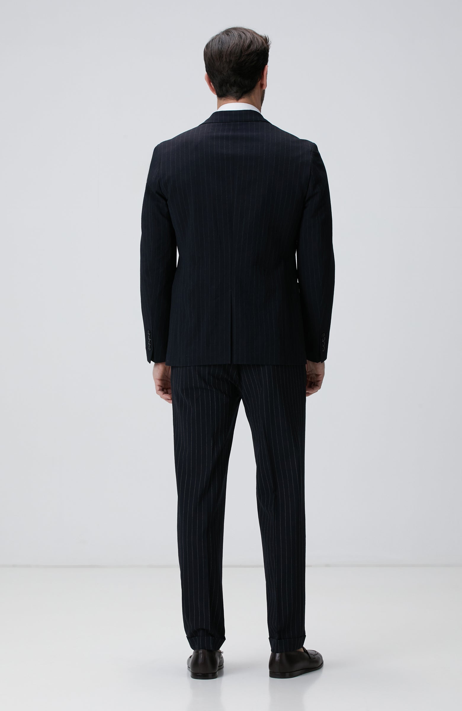 MEN'S Striped Wool Blend Suit