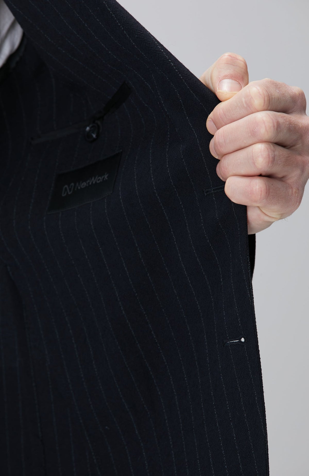 MEN'S Striped Wool Blend Suit