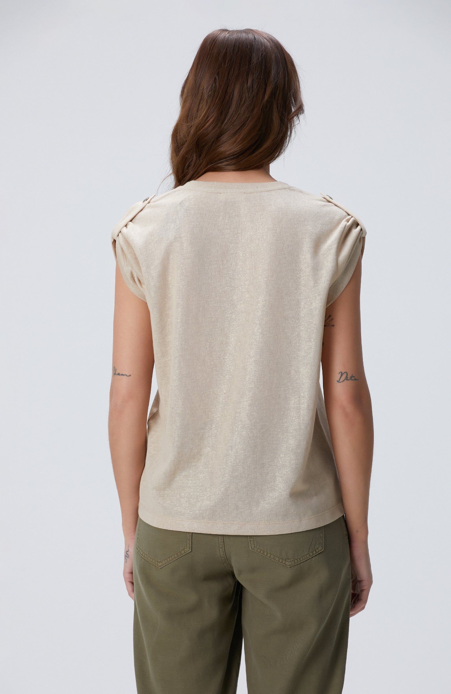 WOMEN'S Beige T-Shirt