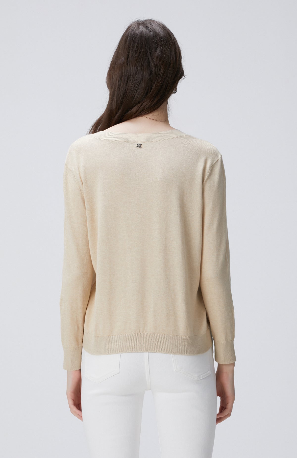 WOMEN'S Beige Melange Sweater