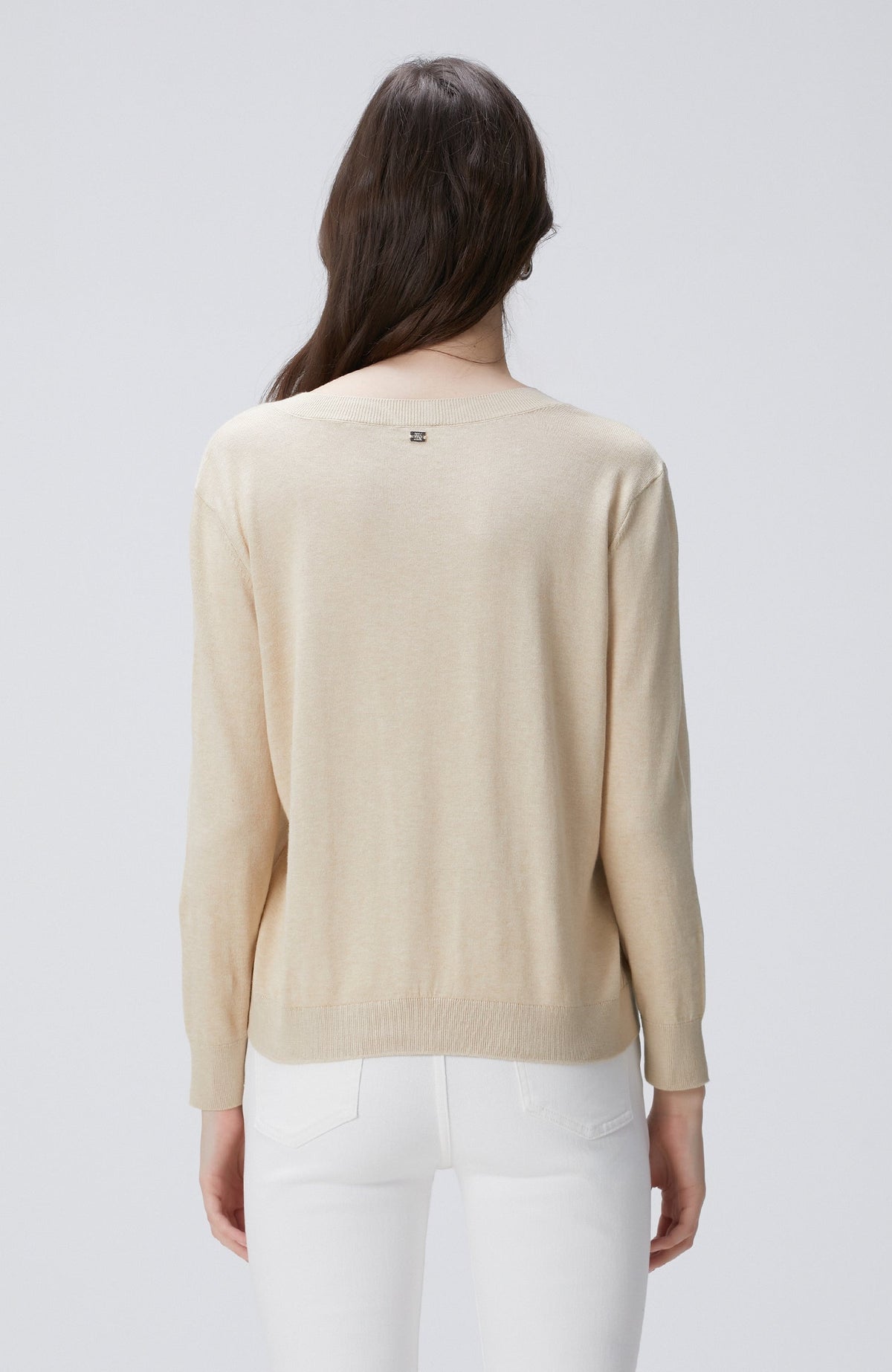 WOMEN'S Beige Melange Sweater