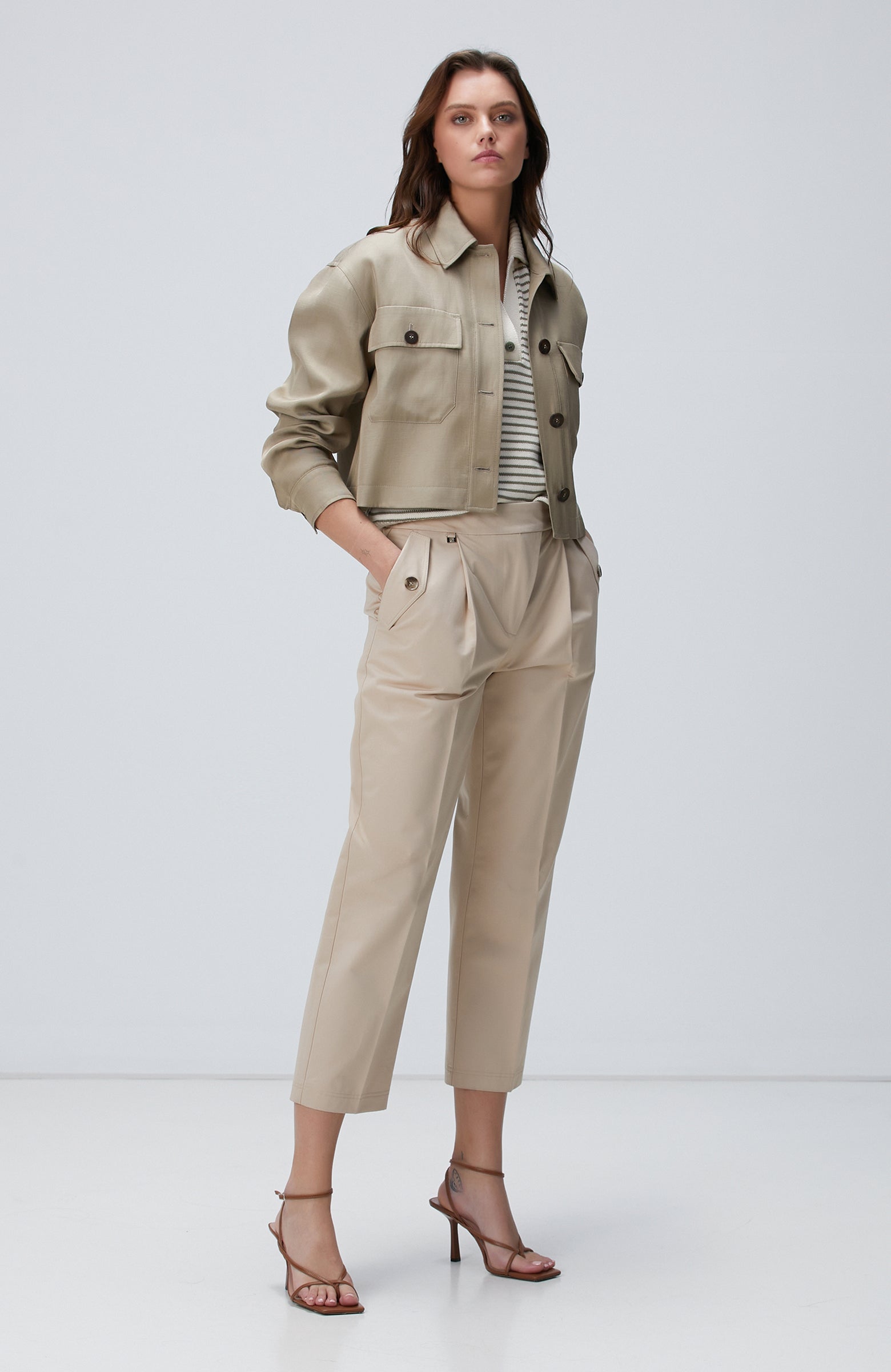 WOMEN'S Light Beige Trousers