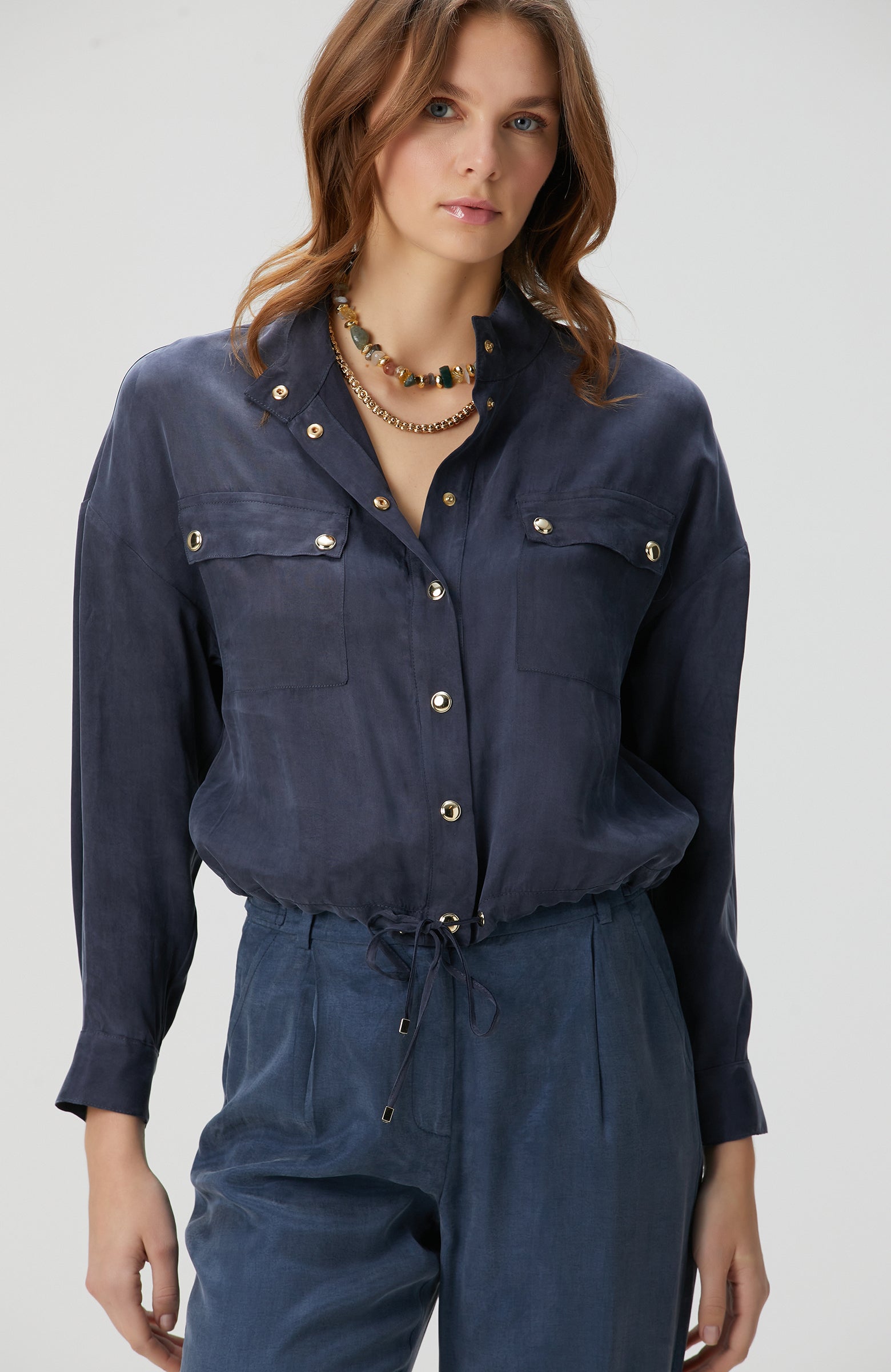 WOMEN'S Navy Blue Shirt