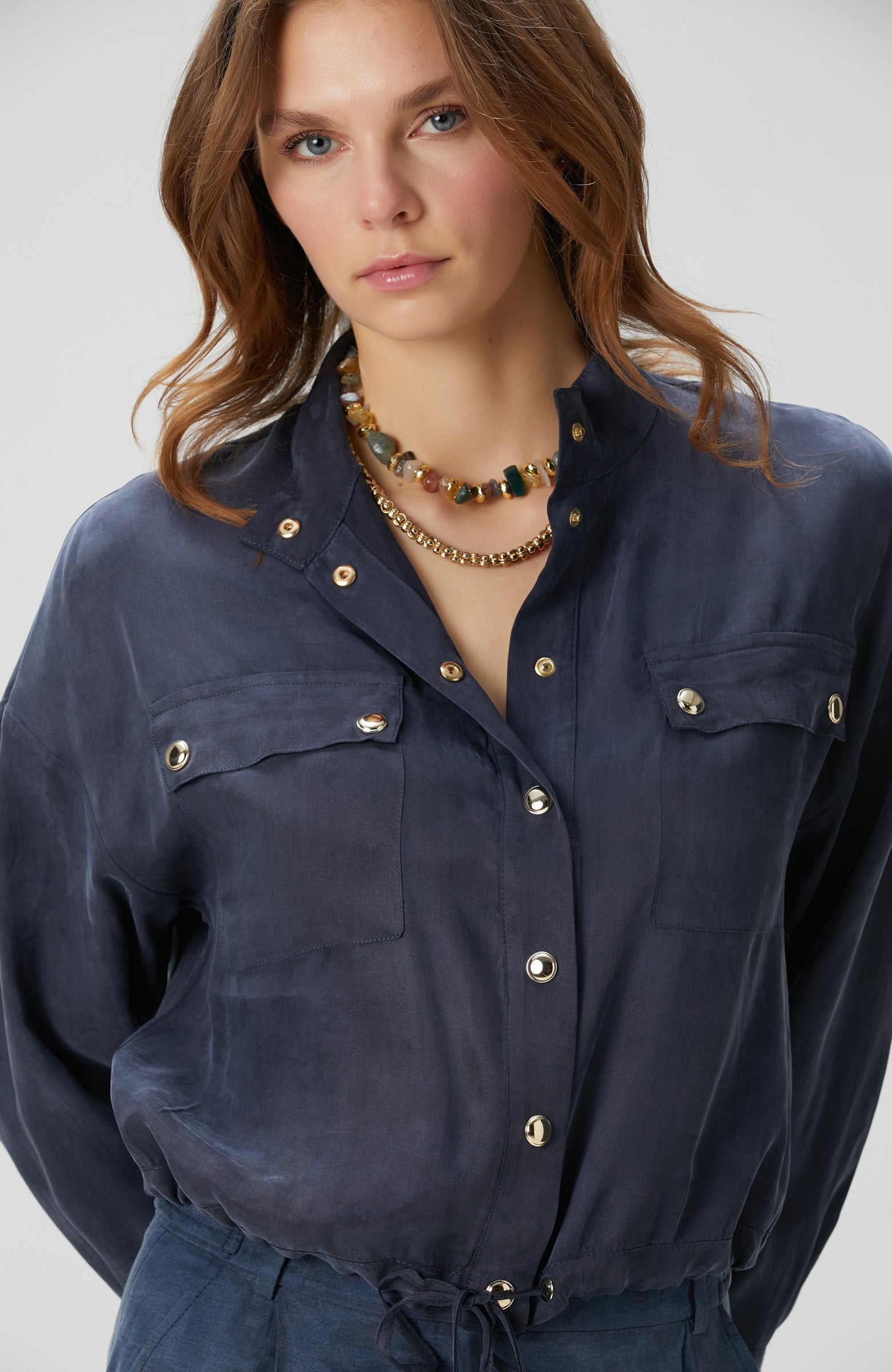 WOMEN'S Navy Blue Shirt