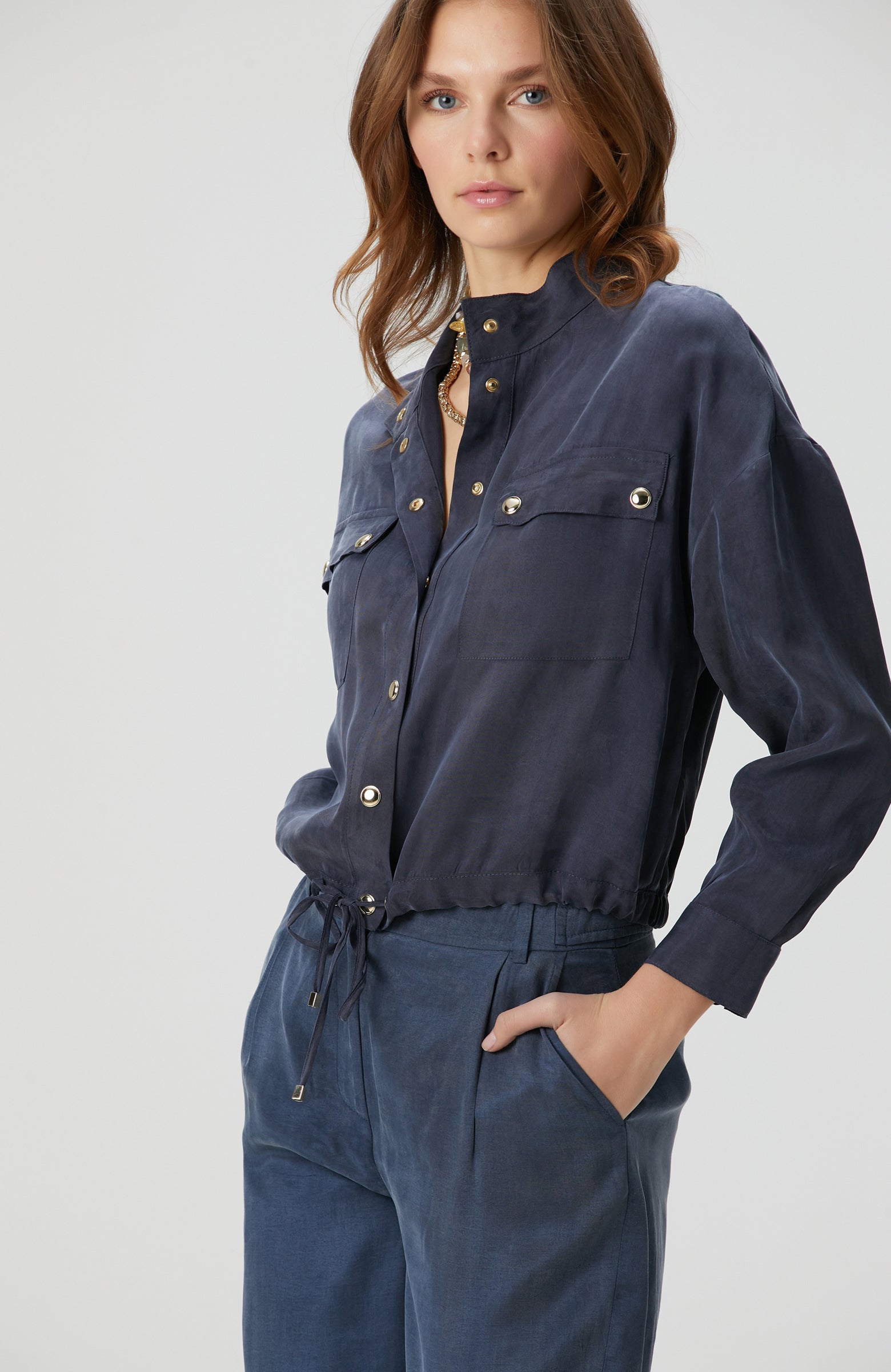 WOMEN'S Navy Blue Shirt