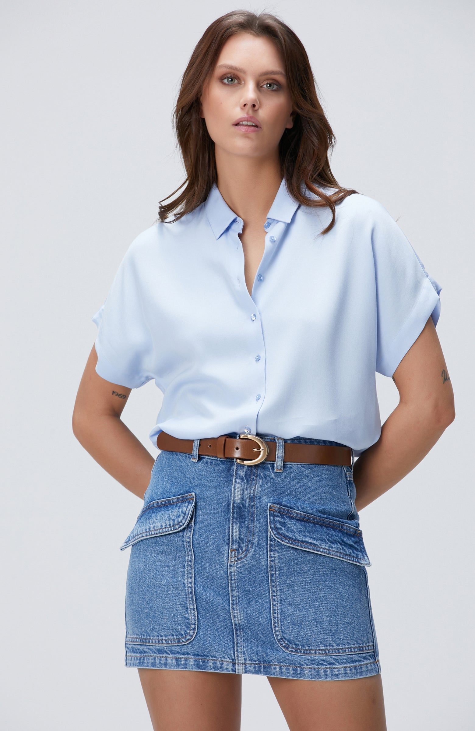 WOMEN'S Light Blue Shirt