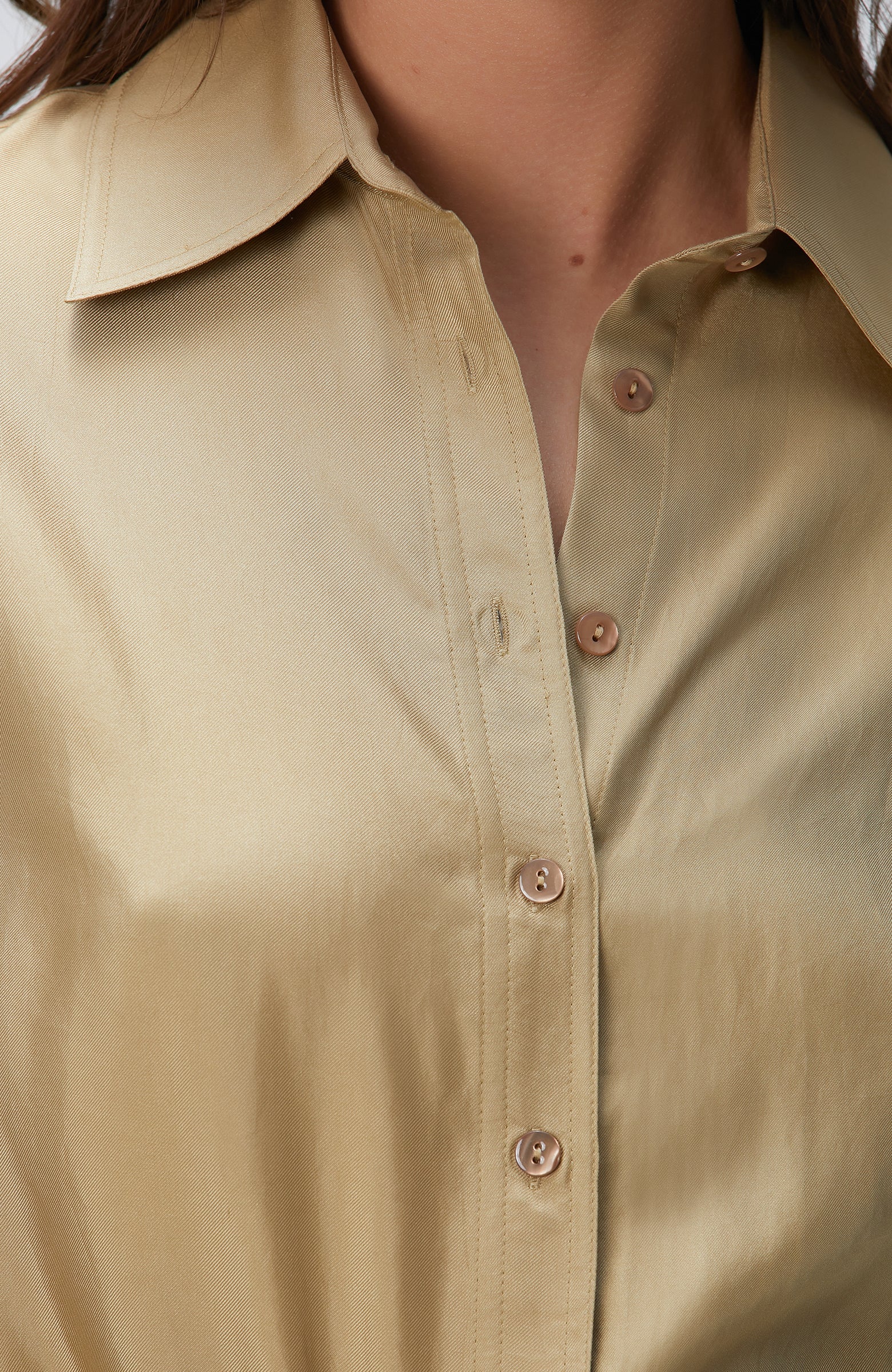 WOMEN'S Limited Light Khaki Silk Shirt
