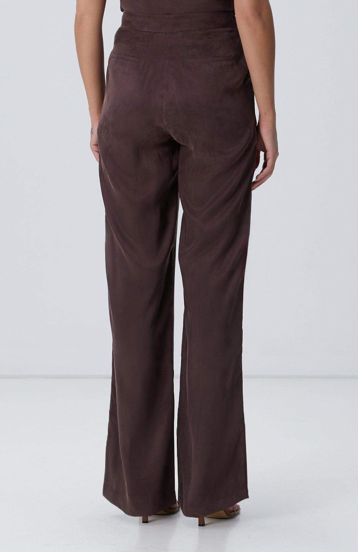 WOMEN'S Brown Cupro Pants