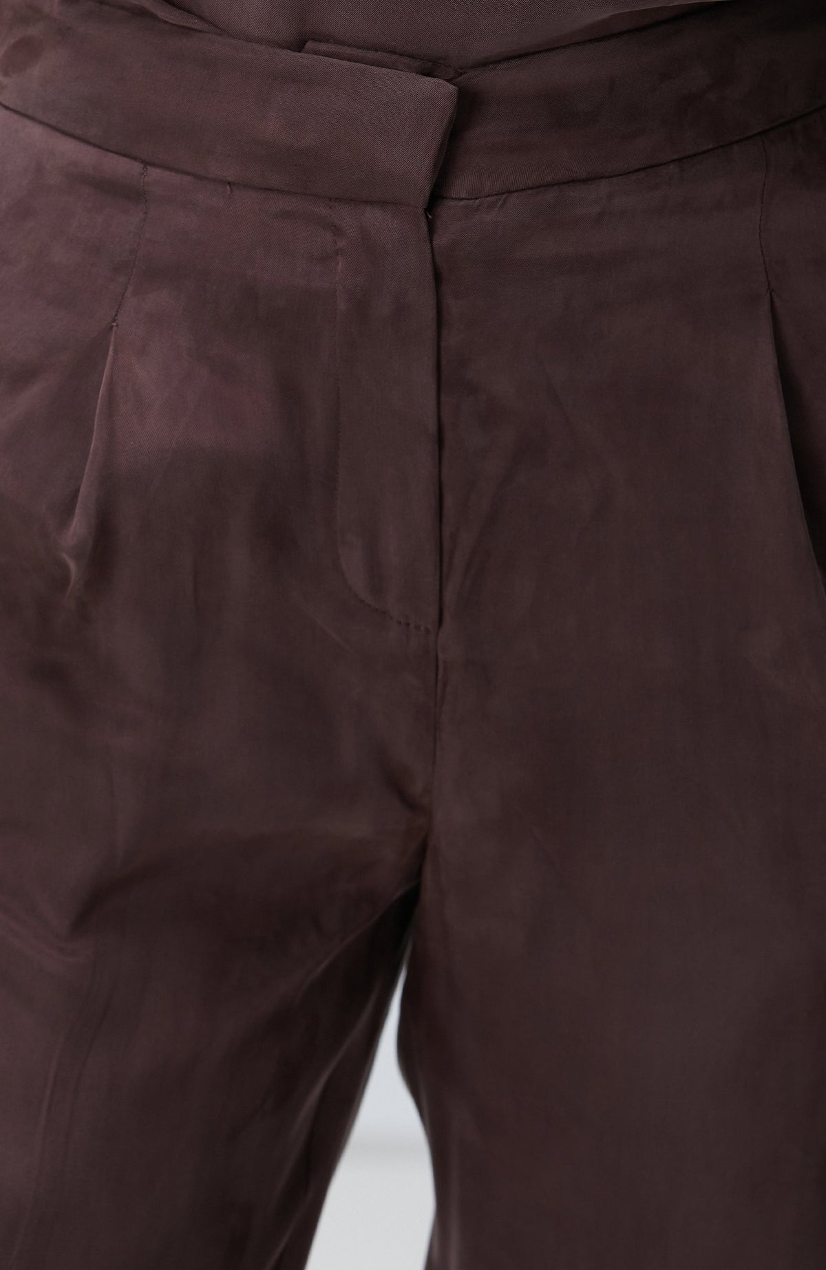 WOMEN'S Brown Cupro Pants