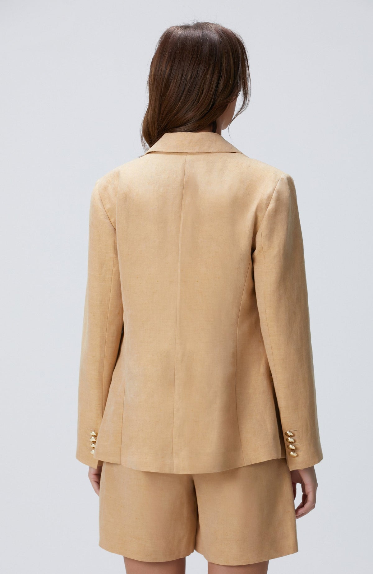 WOMEN'S Limited Light Beige Linen Blend Jacket