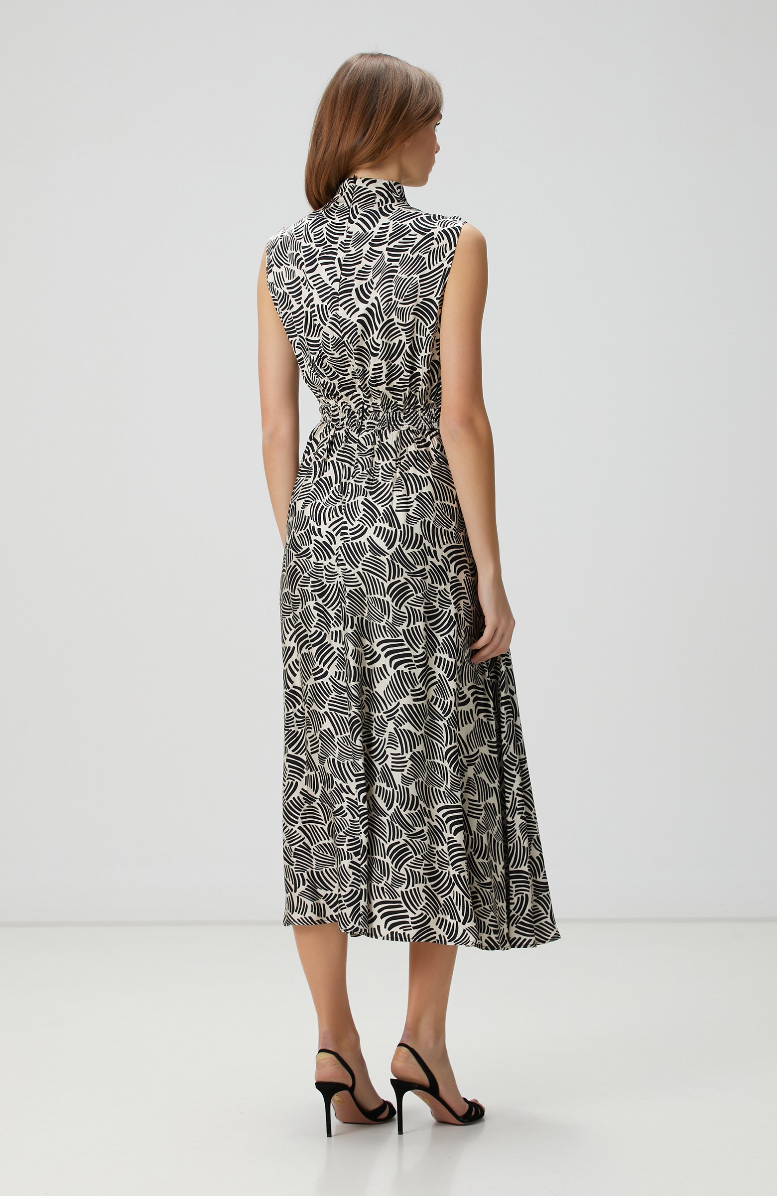 WOMEN'S Patterned Midi Dress