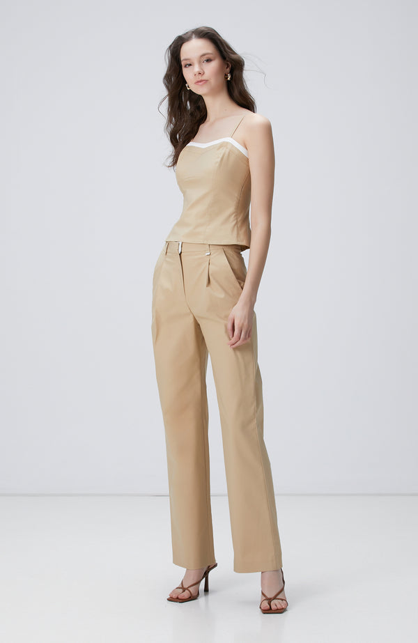WOMEN'S Beige Trousers