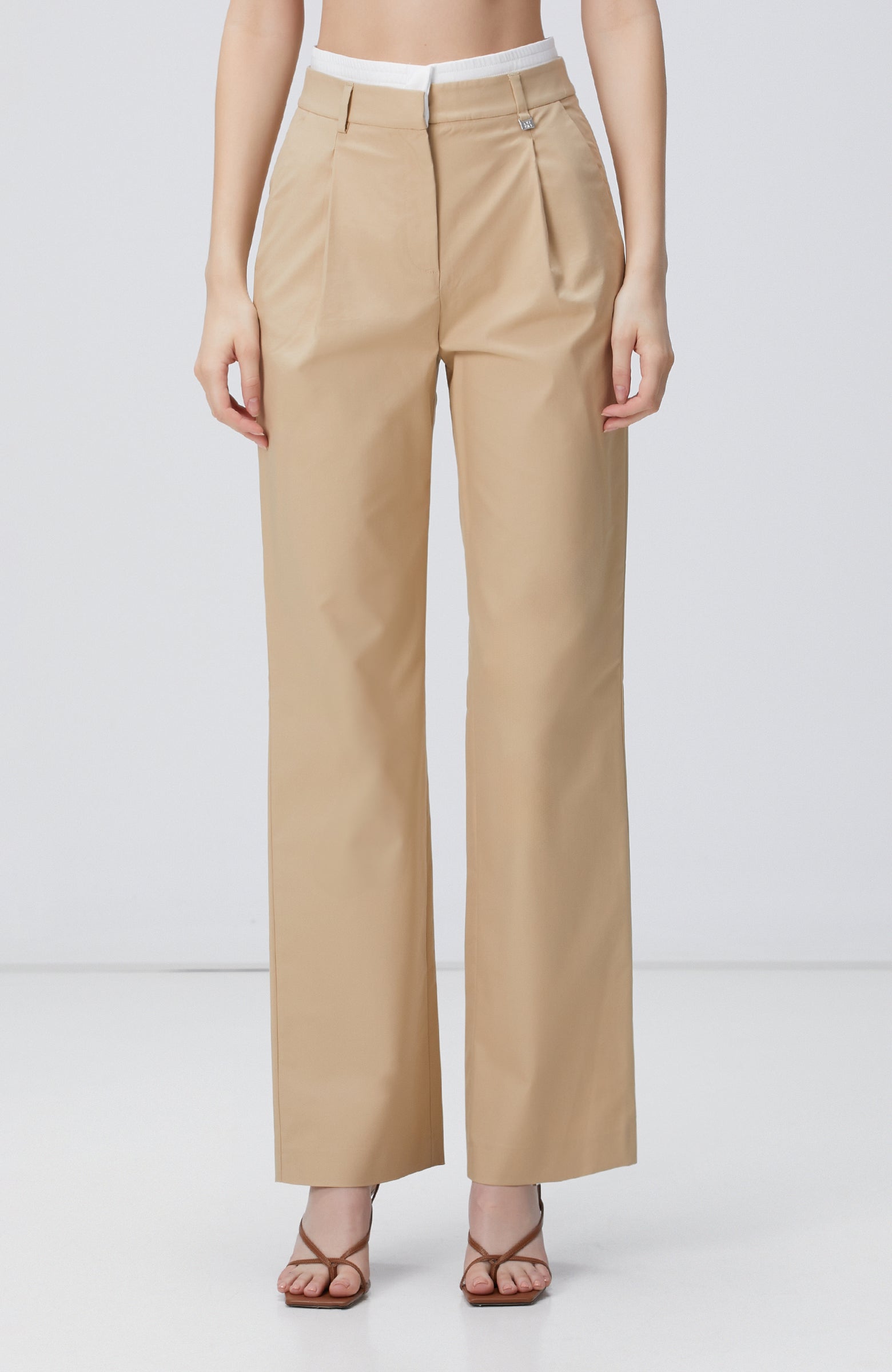 WOMEN'S Beige Trousers