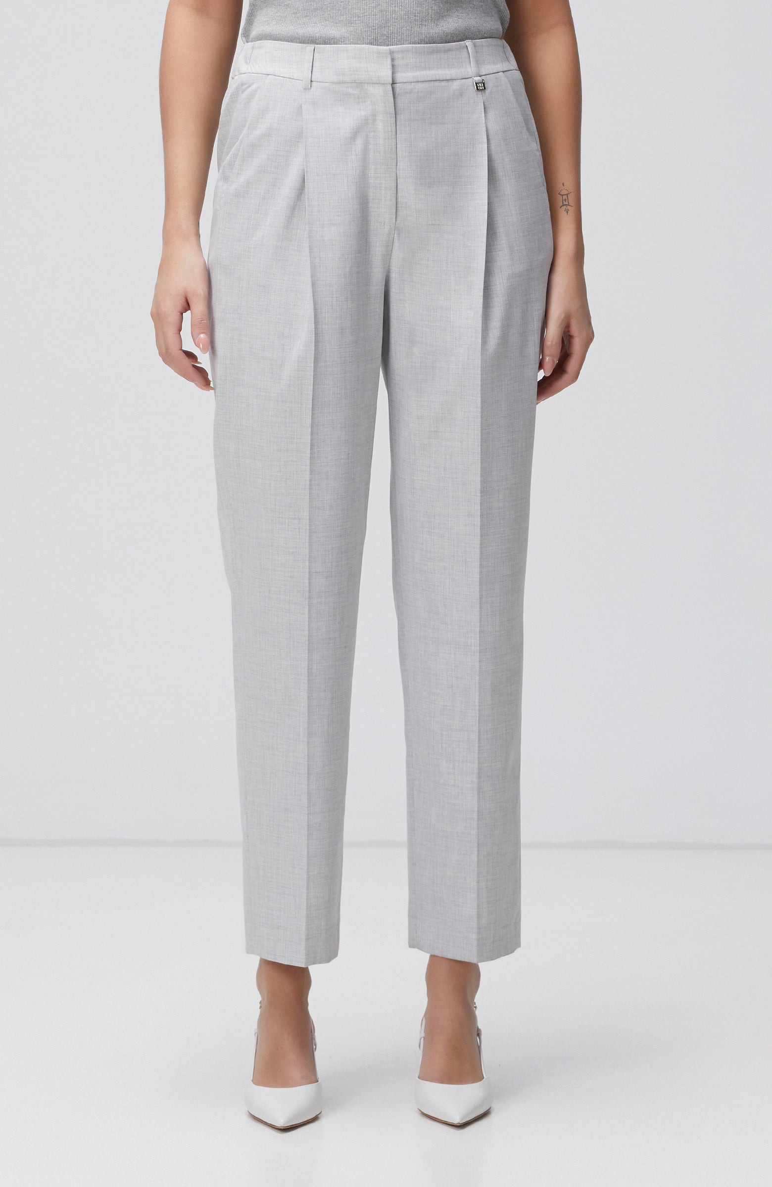 WOMEN'S Light Grey Trousers