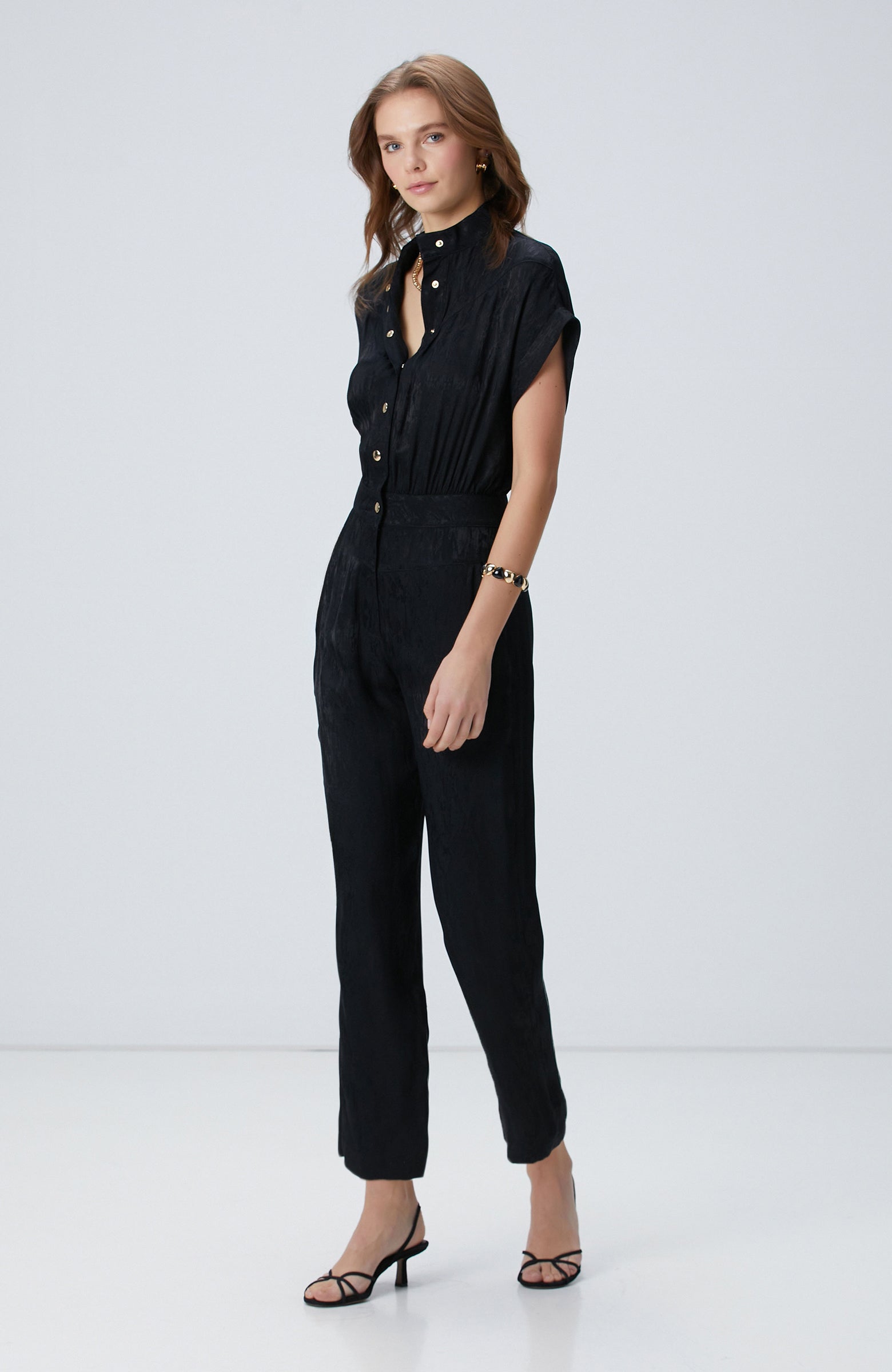WOMEN'S Jacquard Patterned Jumpsuit