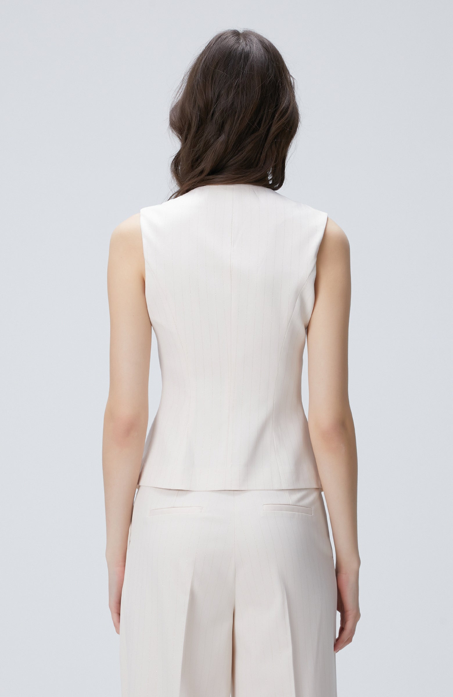 WOMEN'S Beige Long Vest