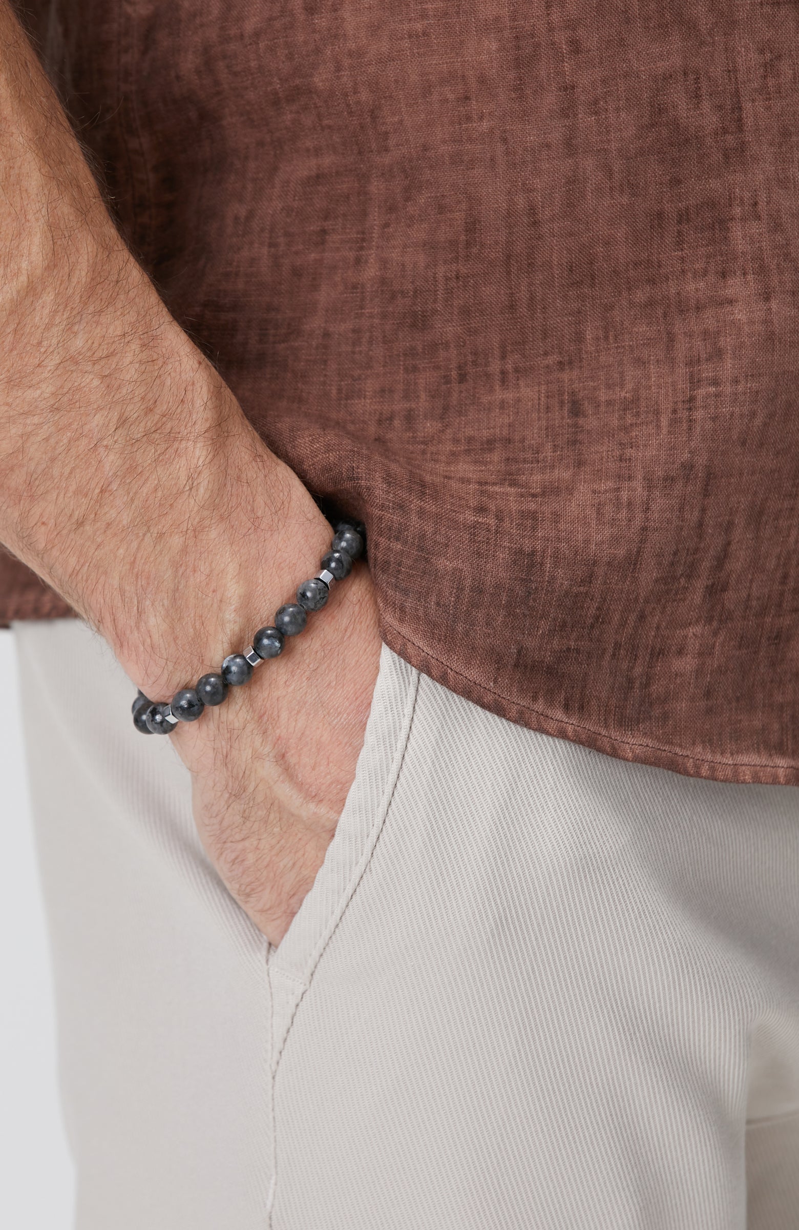 MEN'S Black Obsidian Bracelet