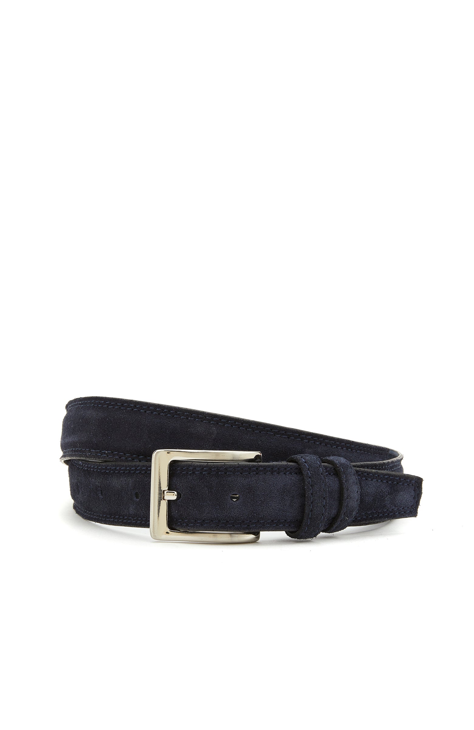 MEN'S Navy Blue Suede Belt