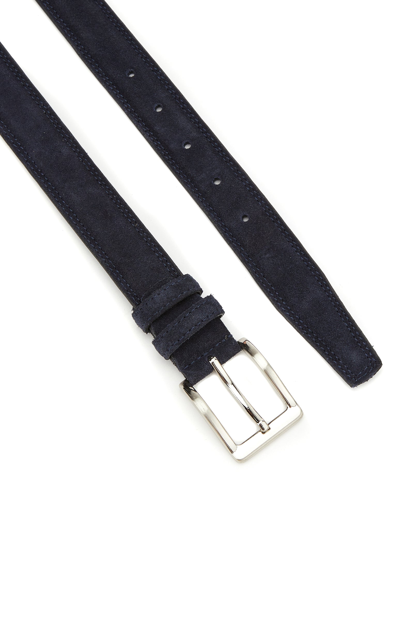 MEN'S Navy Blue Suede Belt