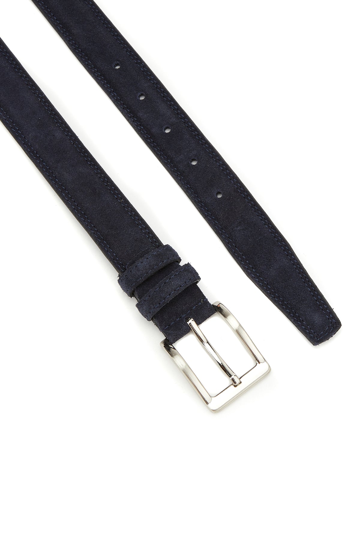 MEN'S Navy Blue Suede Belt