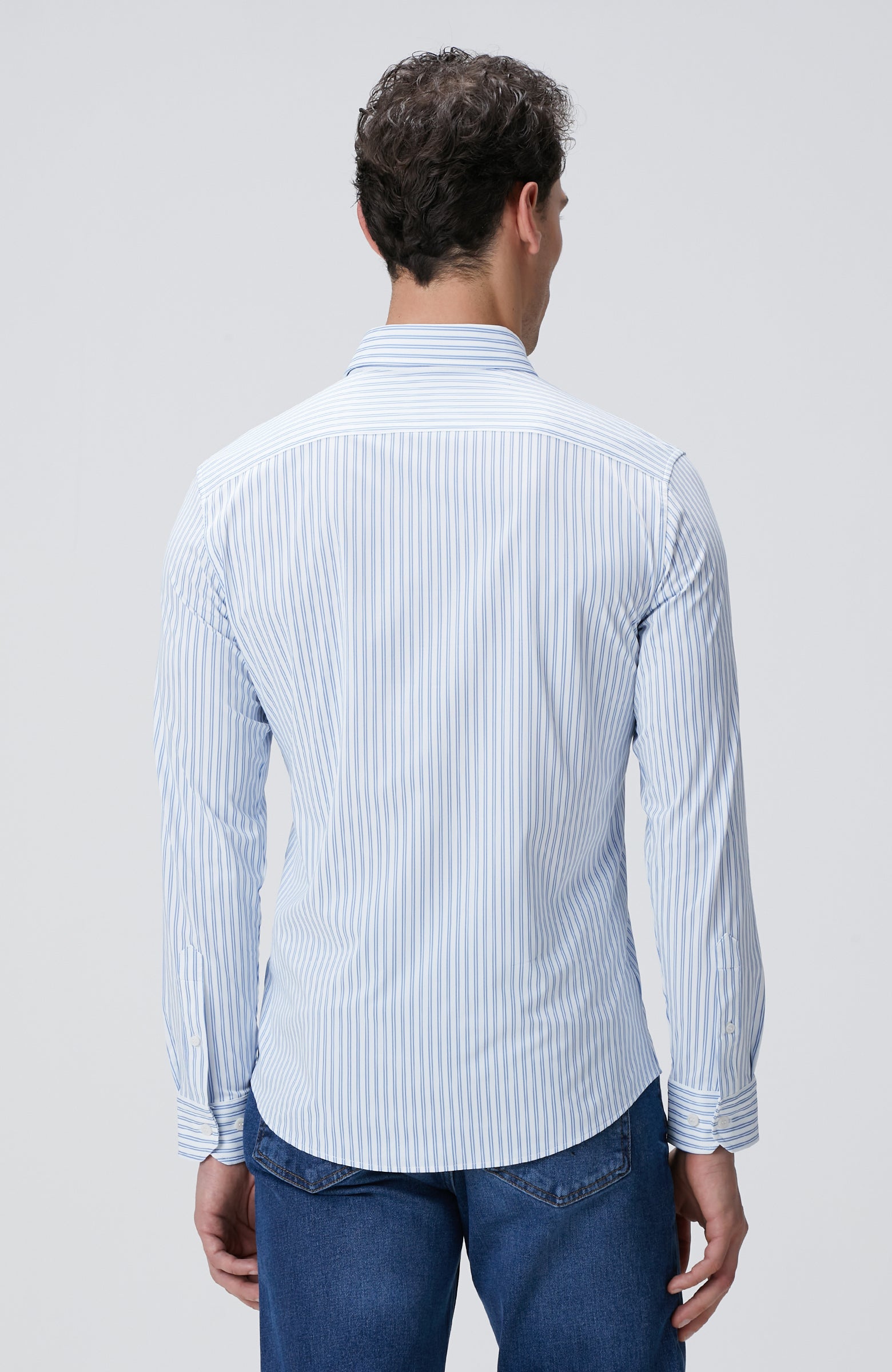 MEN'S N-Tech Blue White Shirt
