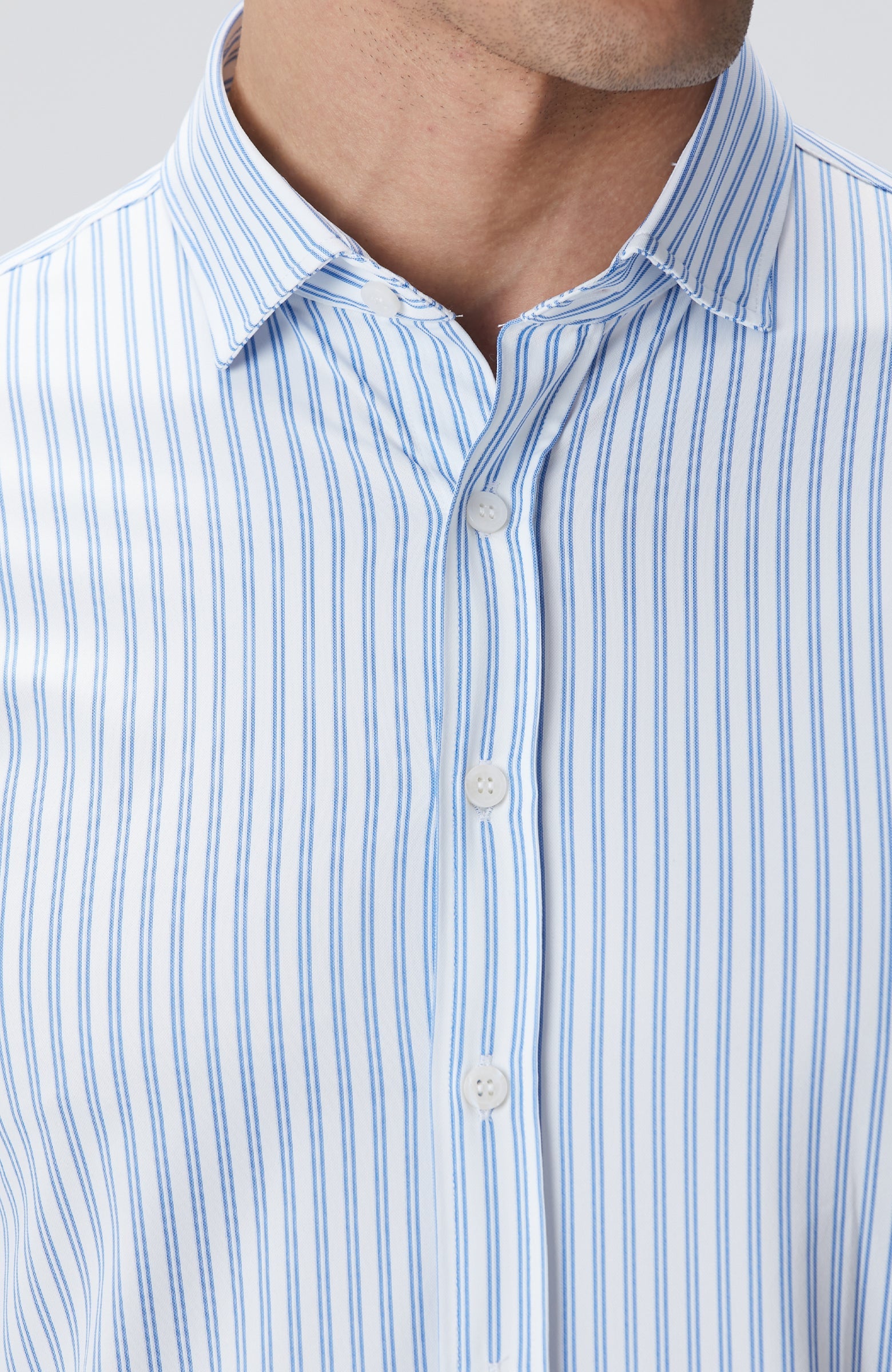 MEN'S N-Tech Blue White Shirt