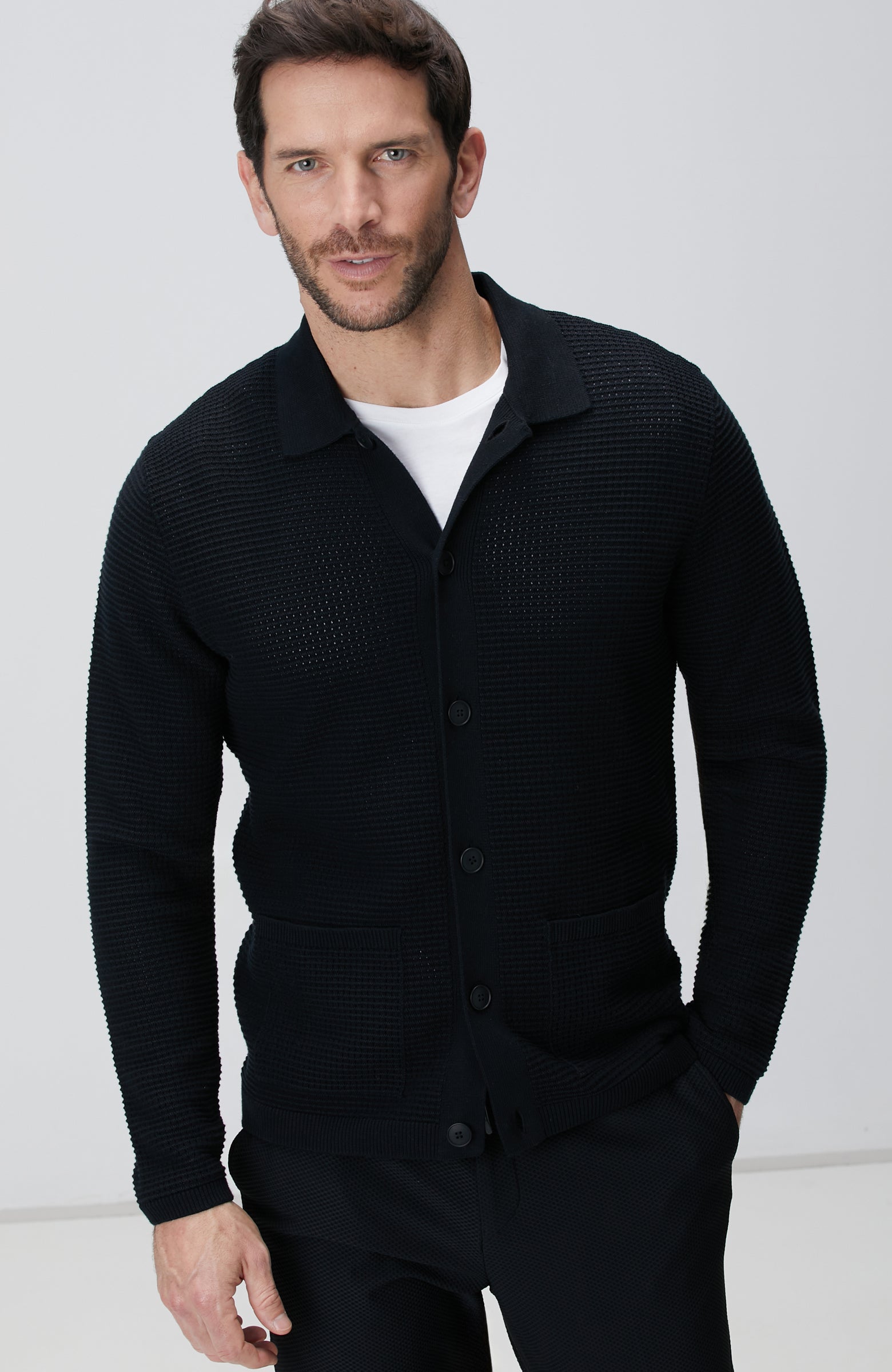 MEN'S Black Cardigan