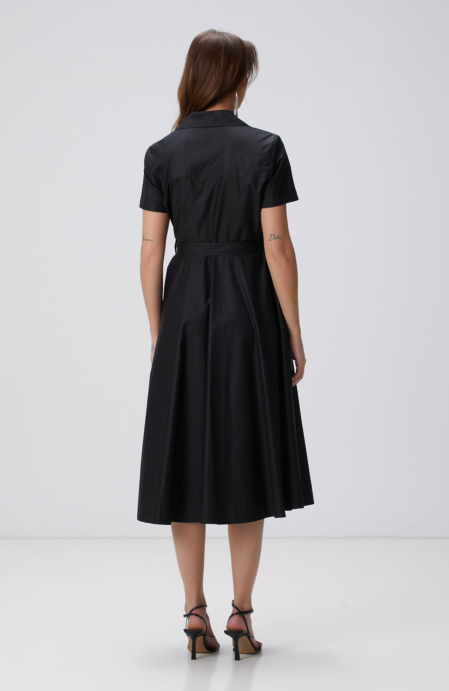 WOMEN'S Black Midi Dress