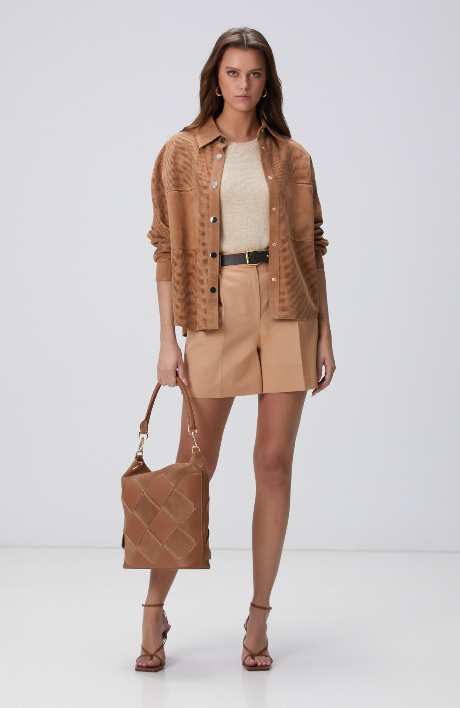 WOMEN'S Camel Leather Bag