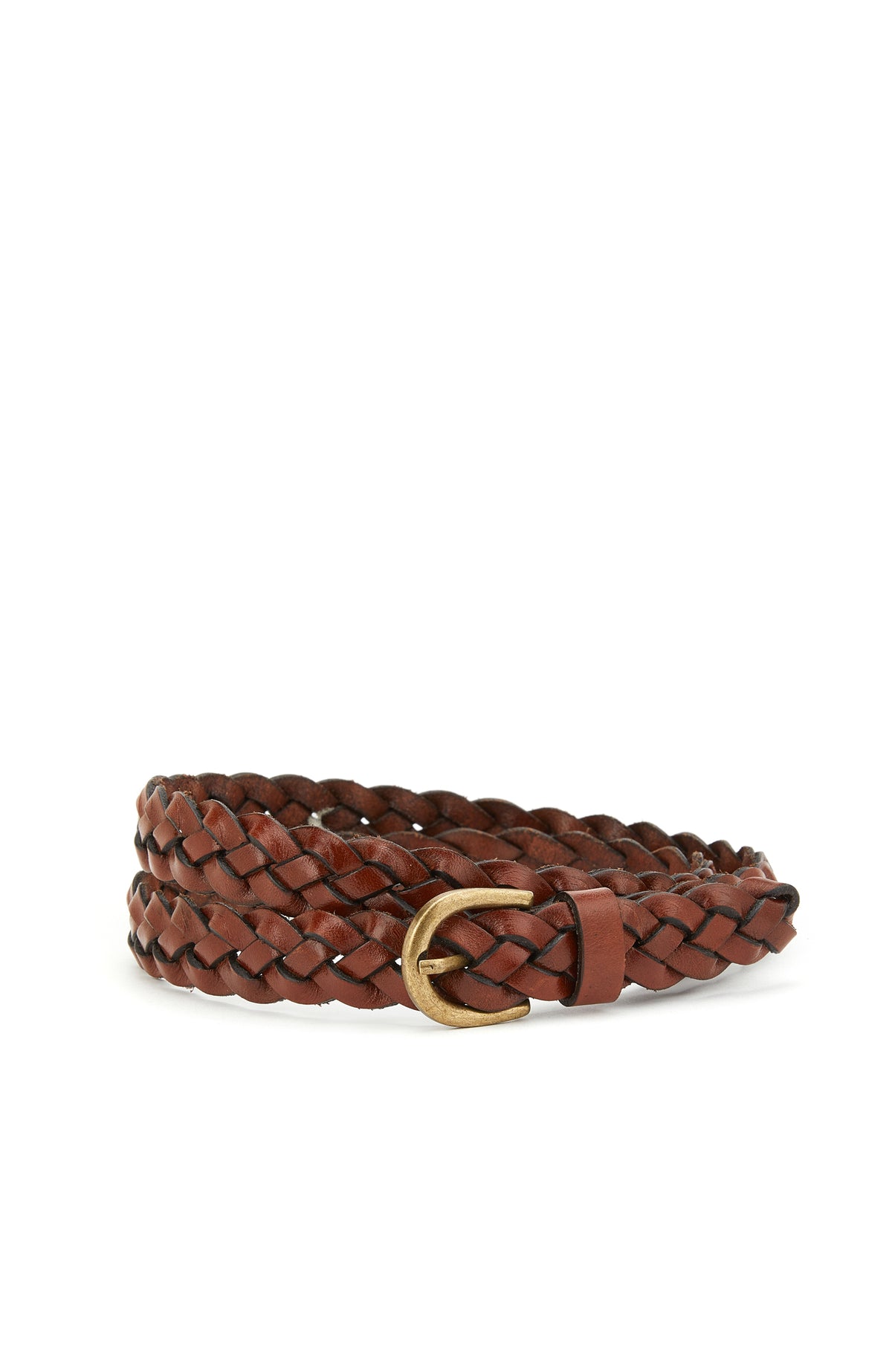 WOMEN'S Tan Knit Women's Leather Belt