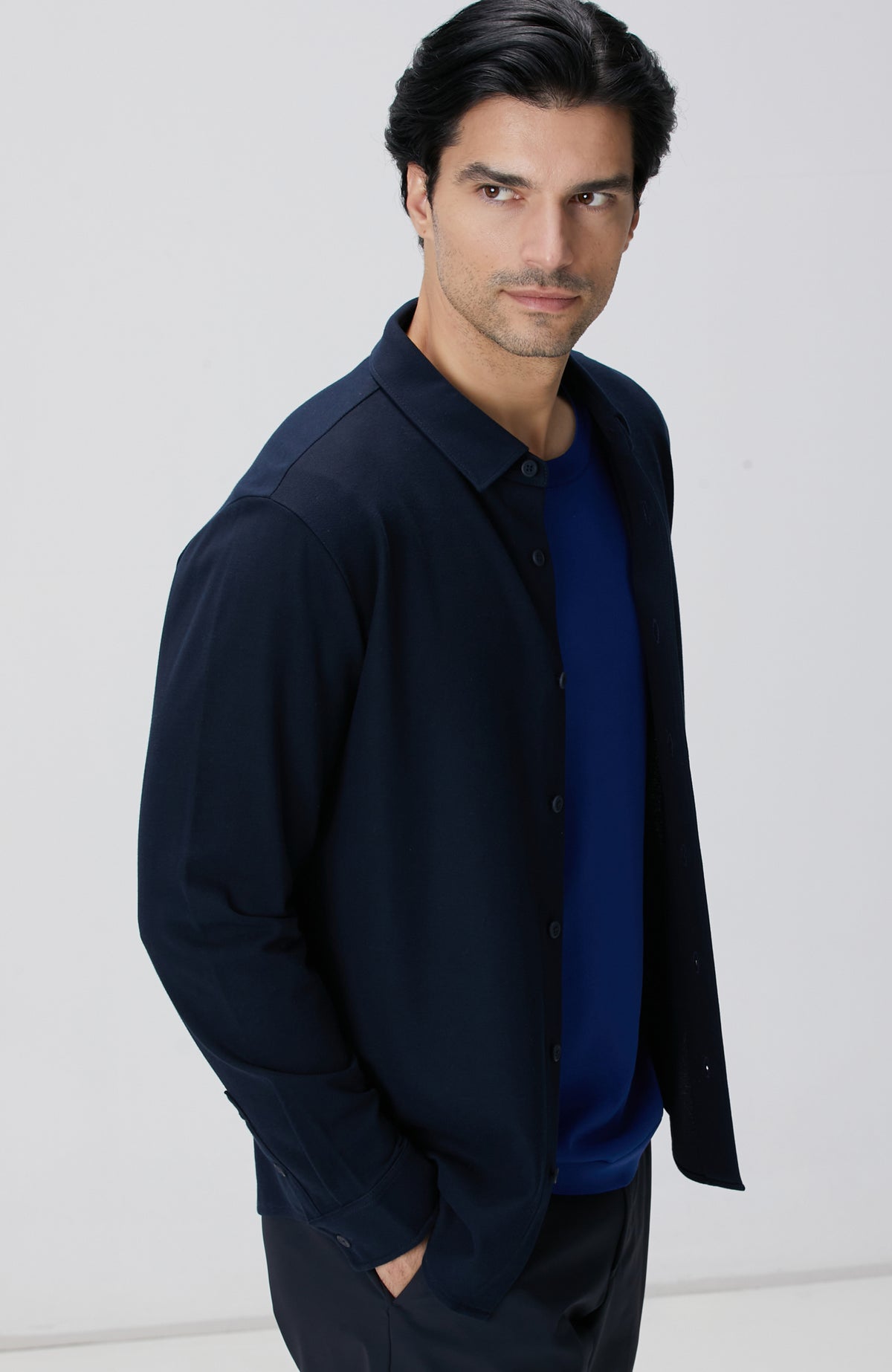 MEN'S N-Tech Navy Blue Shirt