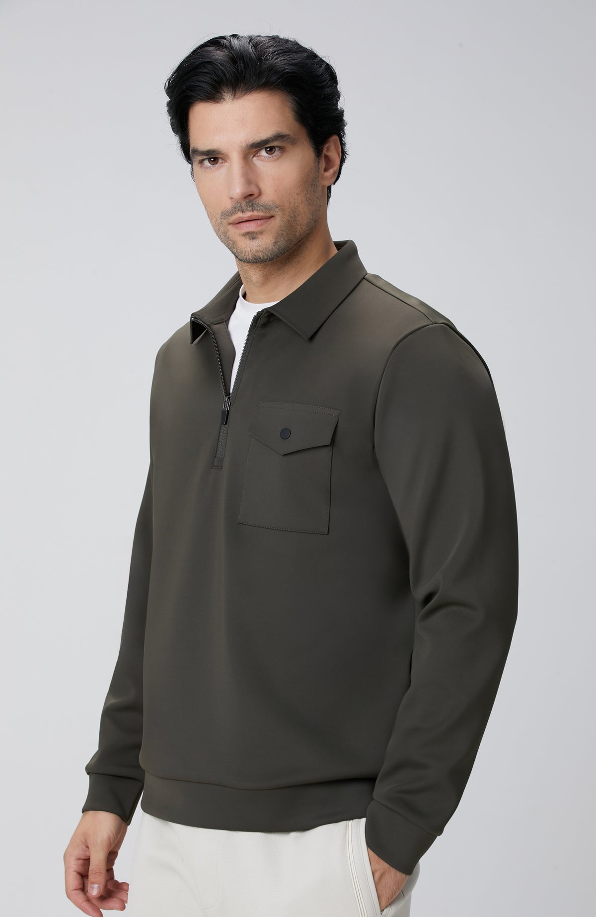 MEN'S N-Tech Khaki Sweatshirt