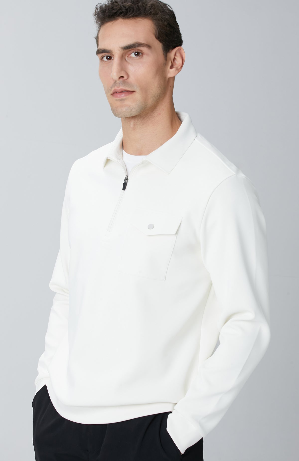 MEN'S N-Tech Off-White Sweatshirt