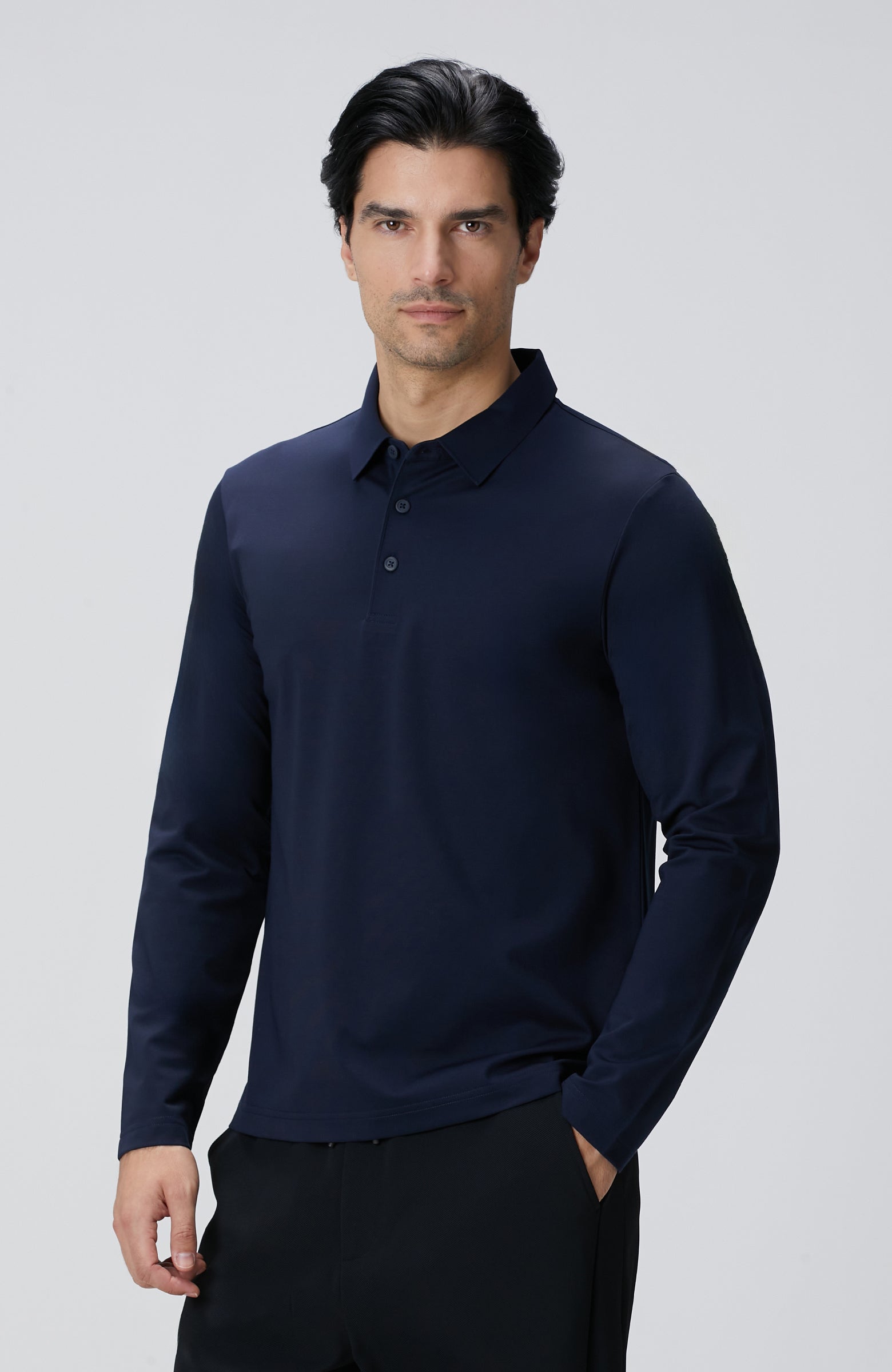 MEN'S Navy Blue N-Tech Polo Collar T-shirt