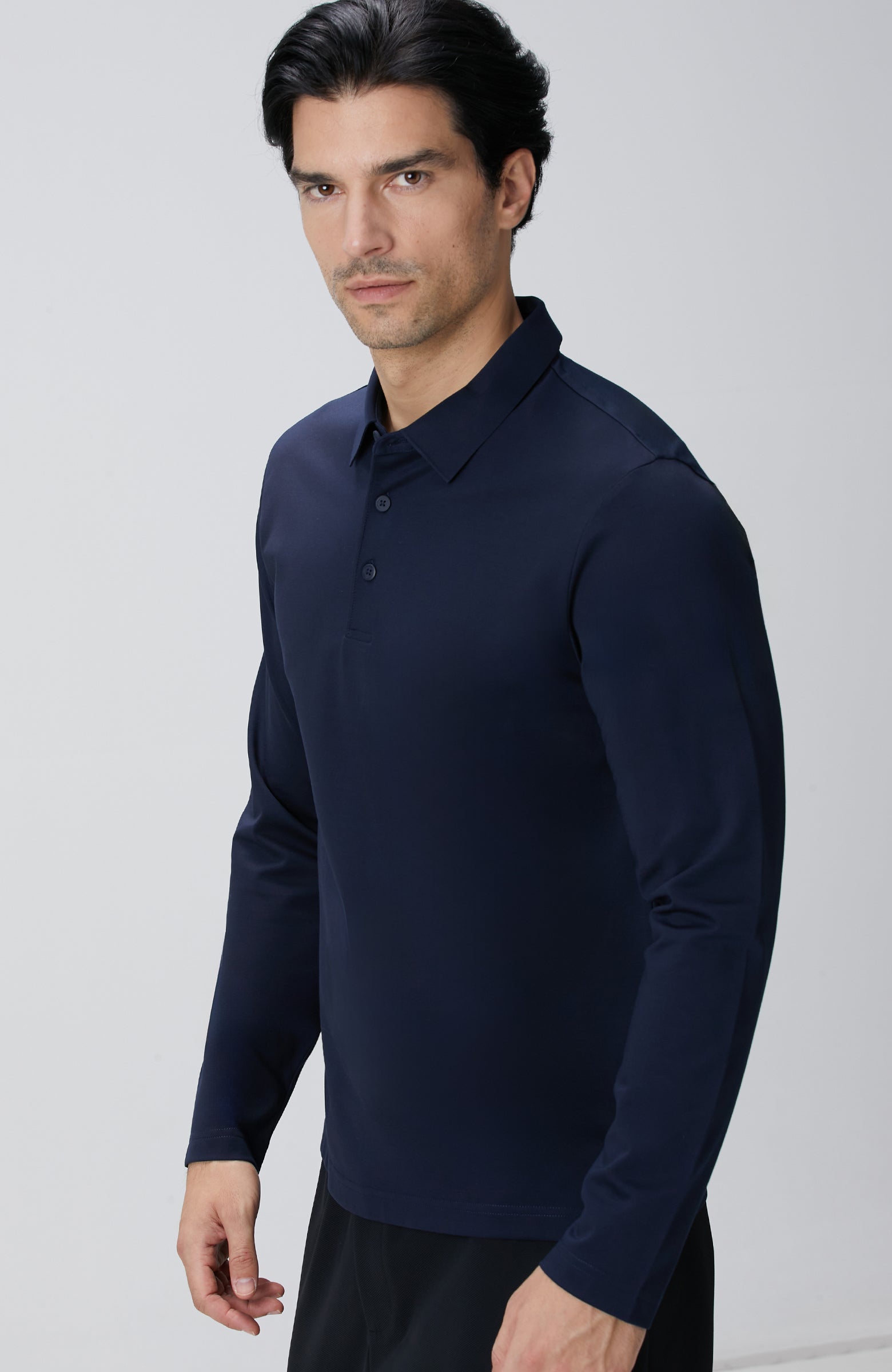 MEN'S Navy Blue N-Tech Polo Collar T-shirt