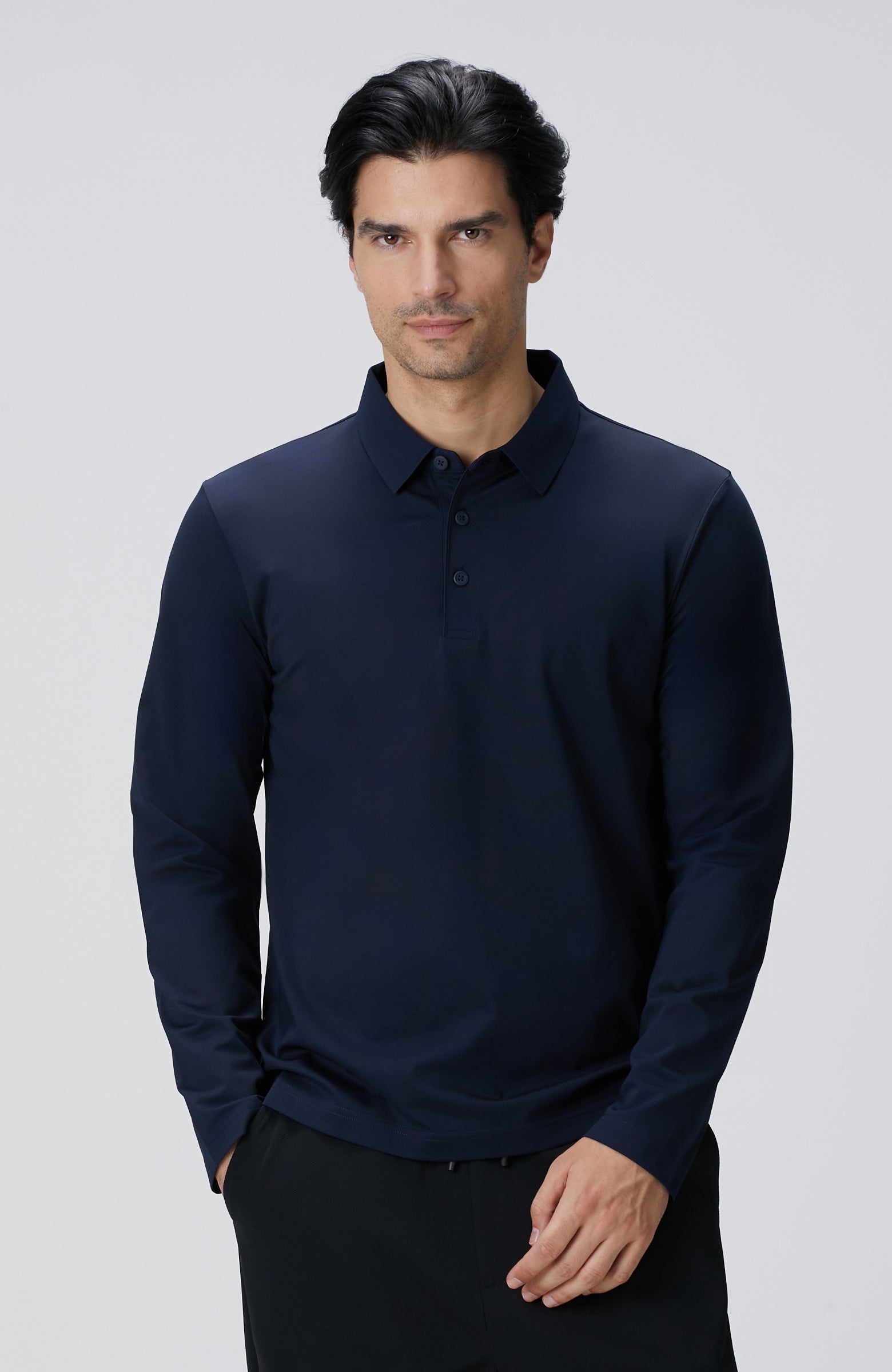 MEN'S Navy Blue N-Tech Polo Collar T-shirt
