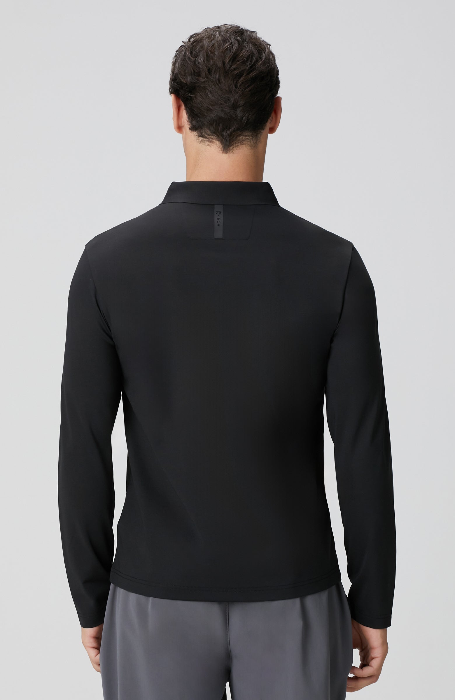 MEN'S N-Tech Black Polo Collar T-shirt