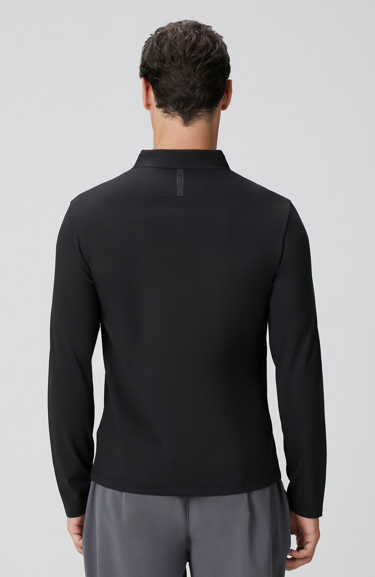 MEN'S N-Tech Black Polo Collar T-shirt