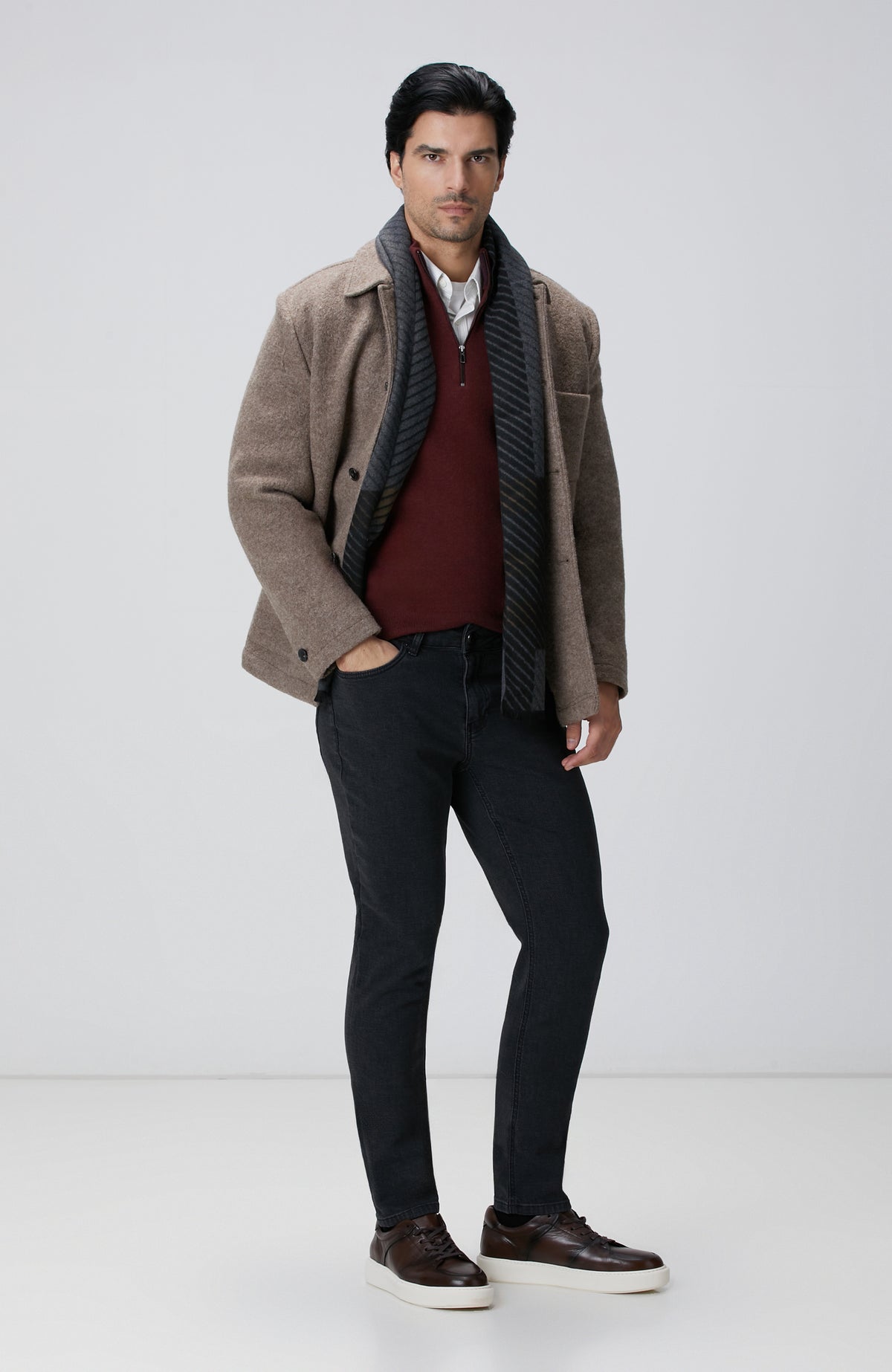 MEN'S Burgundy Sweater