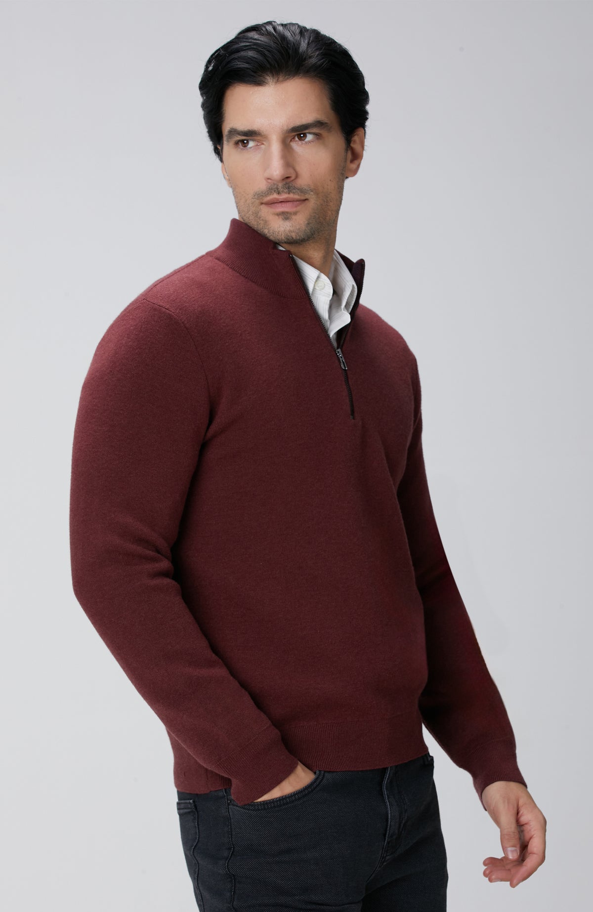 MEN'S Burgundy Sweater