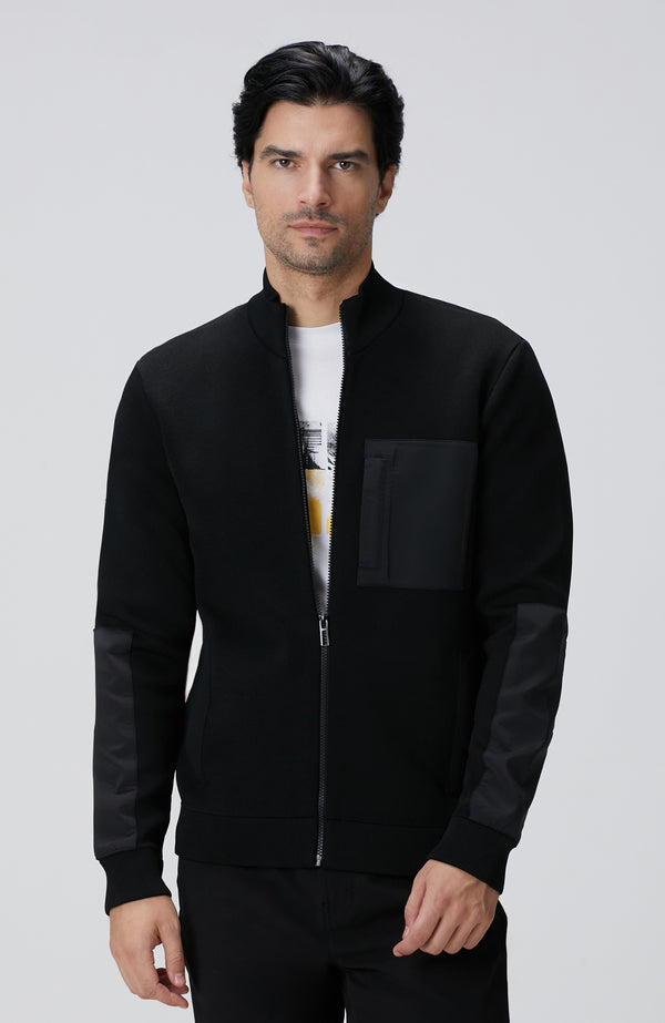 MEN'S N-Tech Black Knit Coat