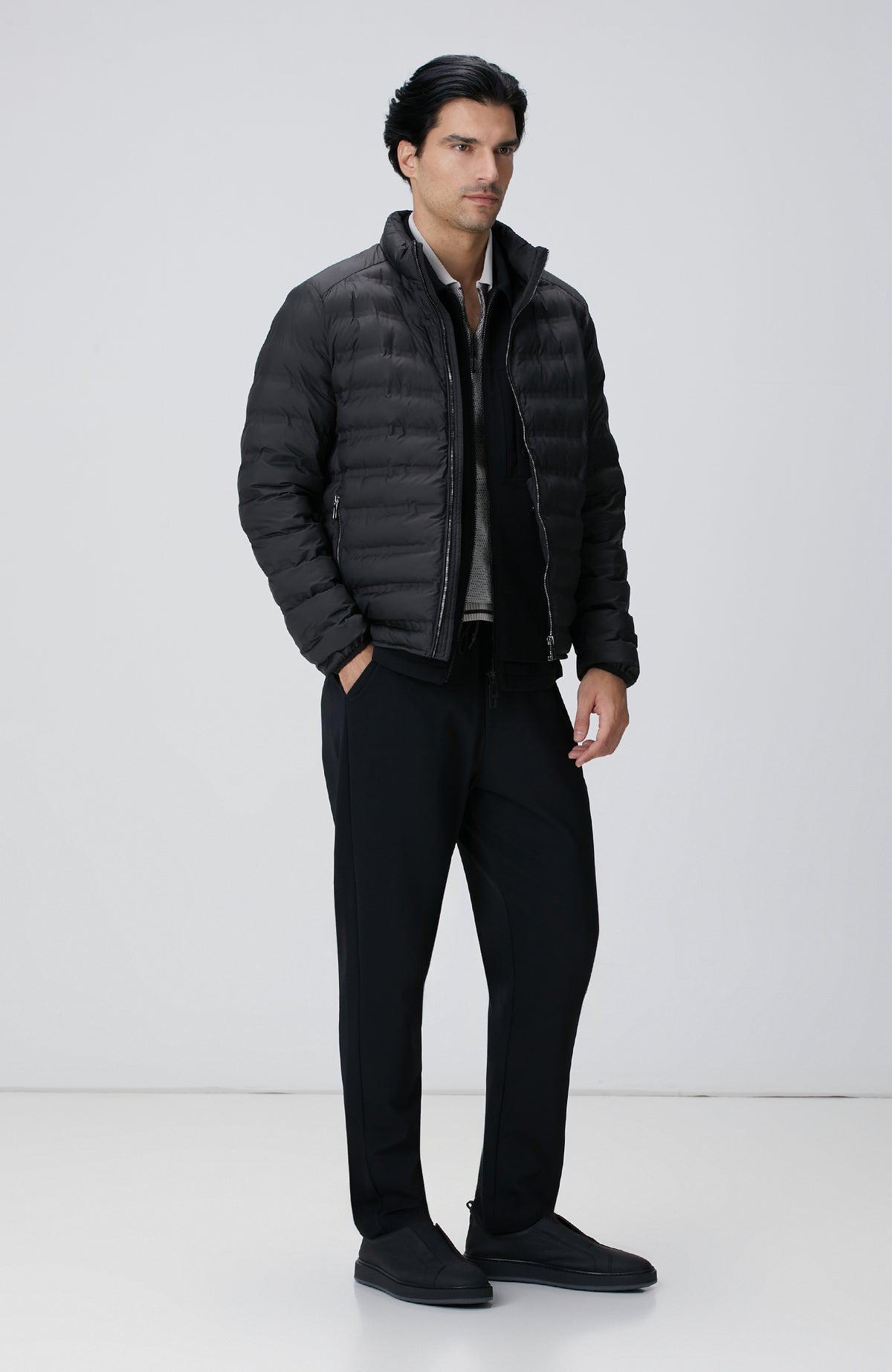 MEN'S Black Puffer Coat
