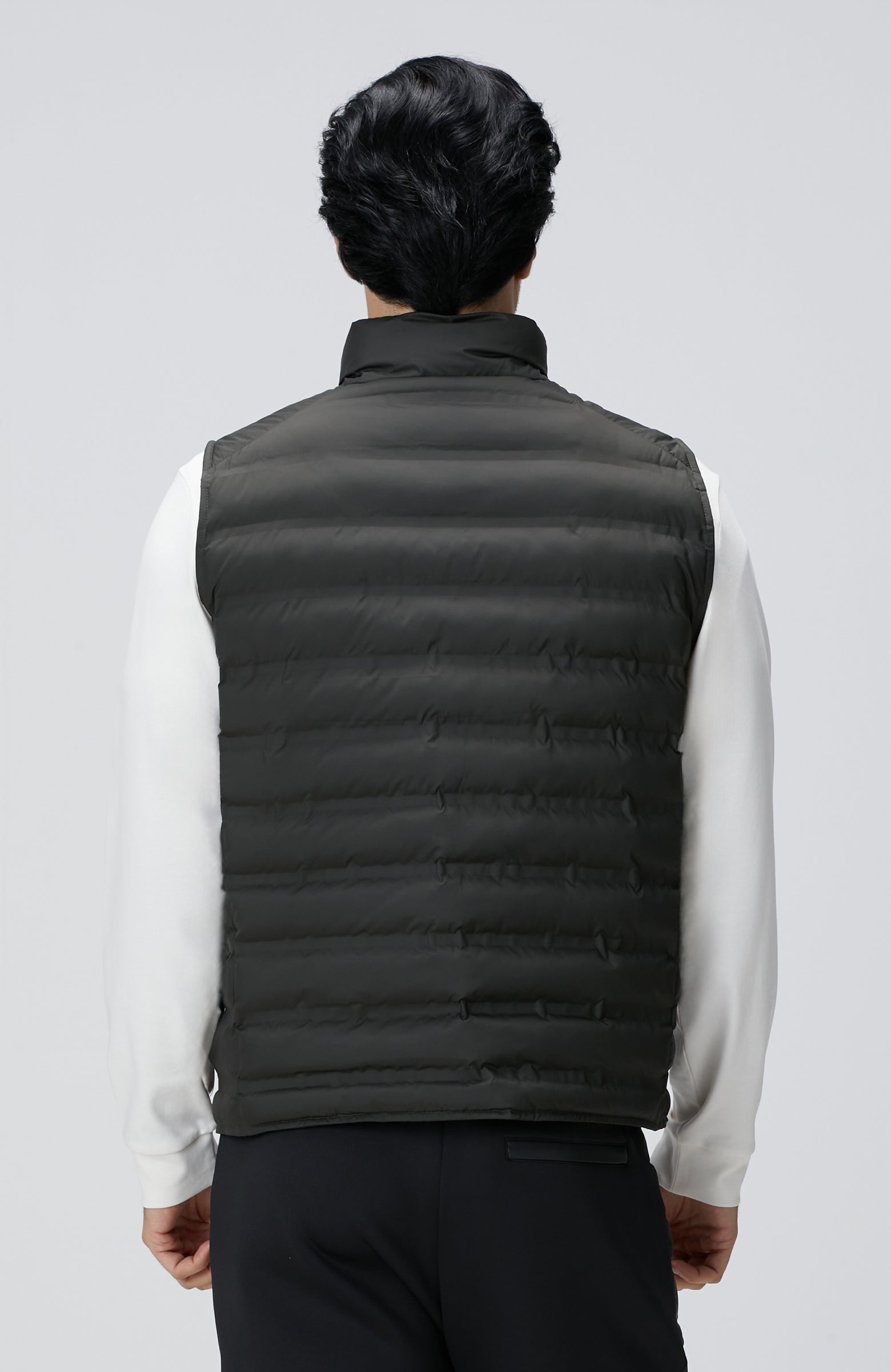 MEN'S Khaki Puffer Casual Vest