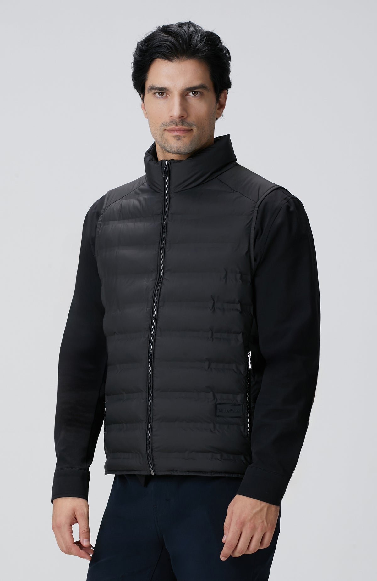 MEN'S Black Puffer Casual Vest