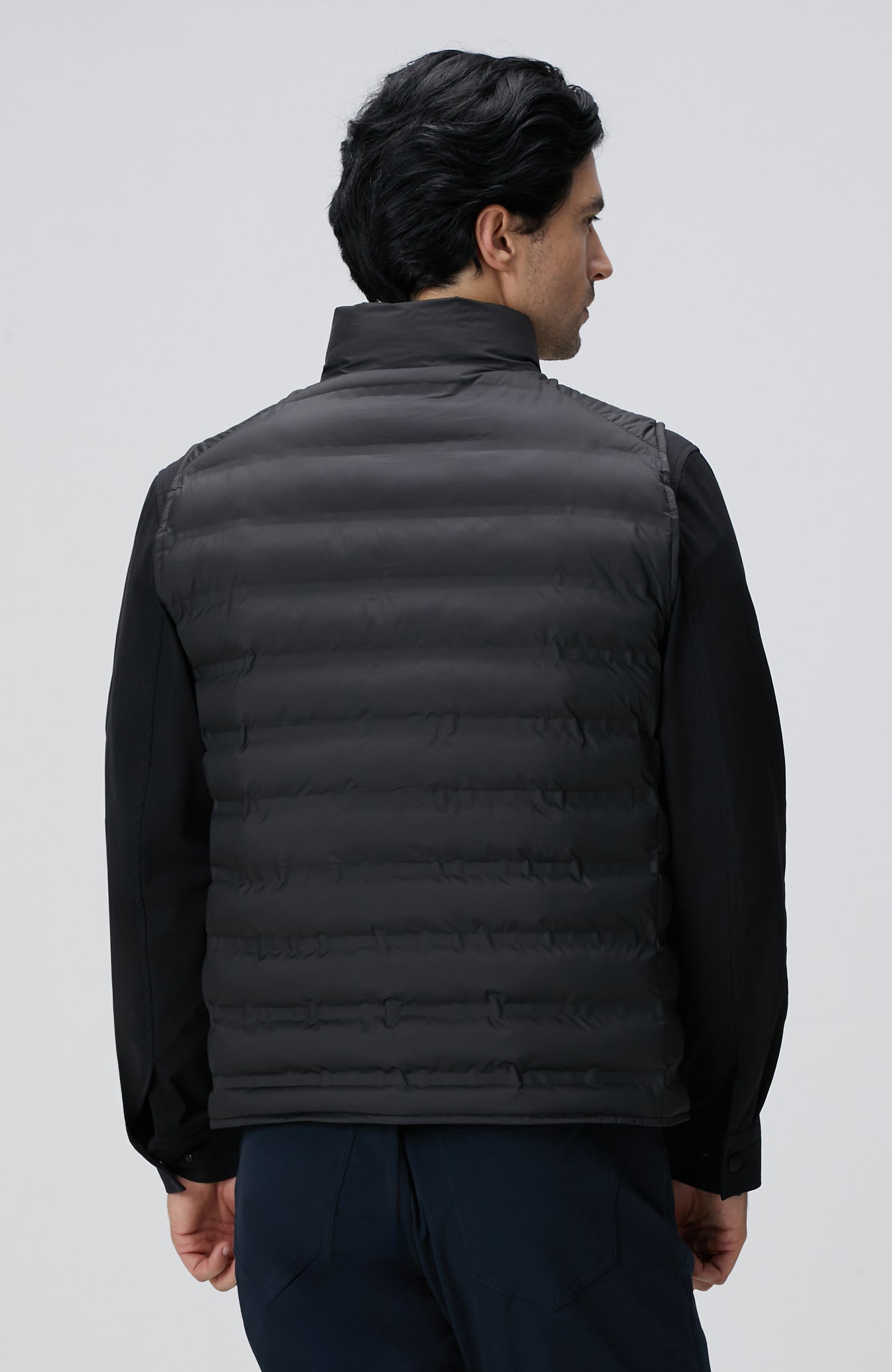 MEN'S Black Puffer Casual Vest