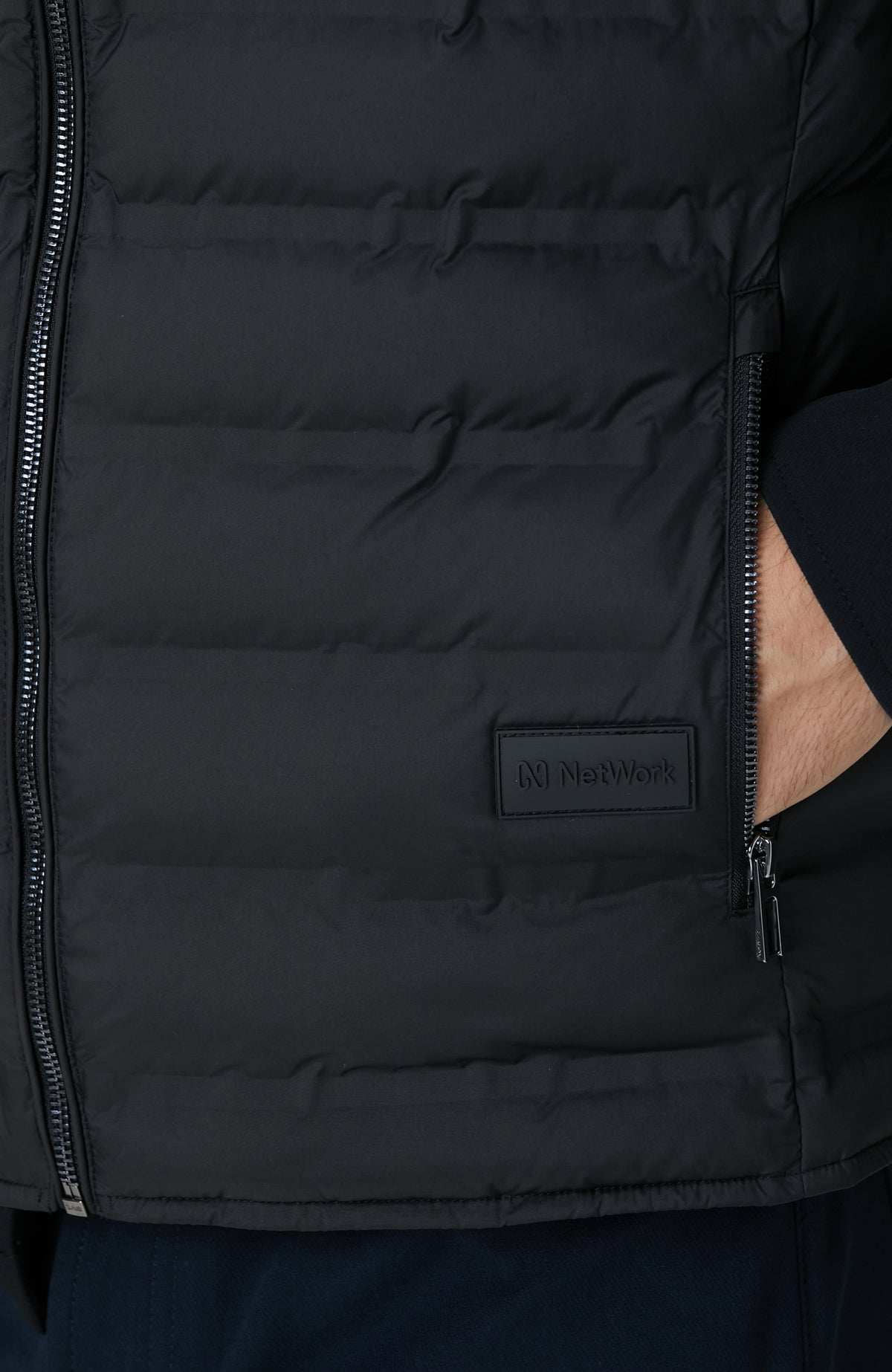 MEN'S Black Puffer Casual Vest
