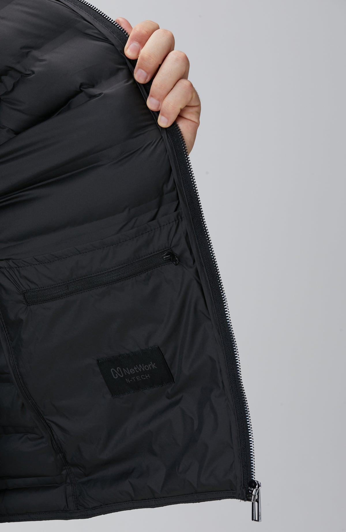 MEN'S Black Puffer Casual Vest
