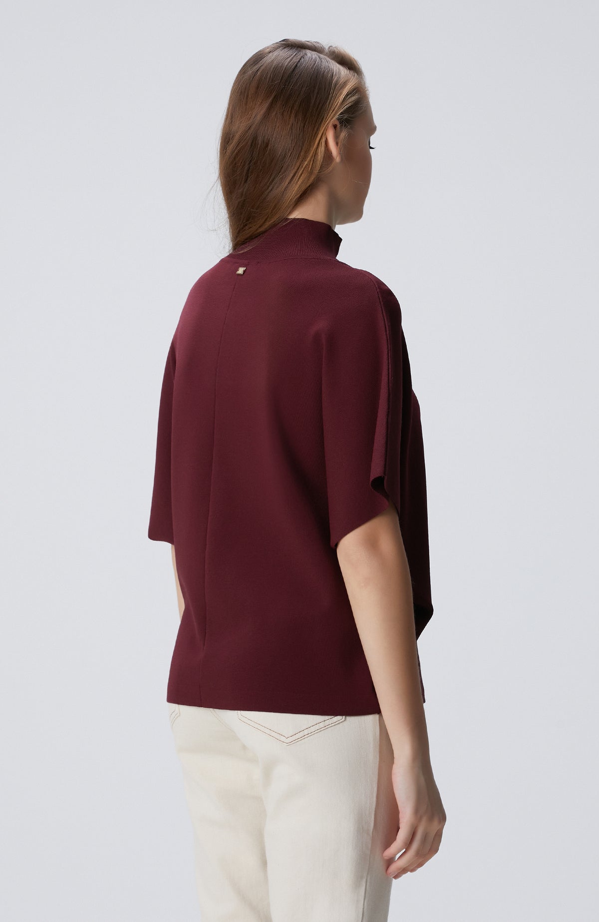 WOMEN'S Cherry Loose Form Basic Knit Sweater